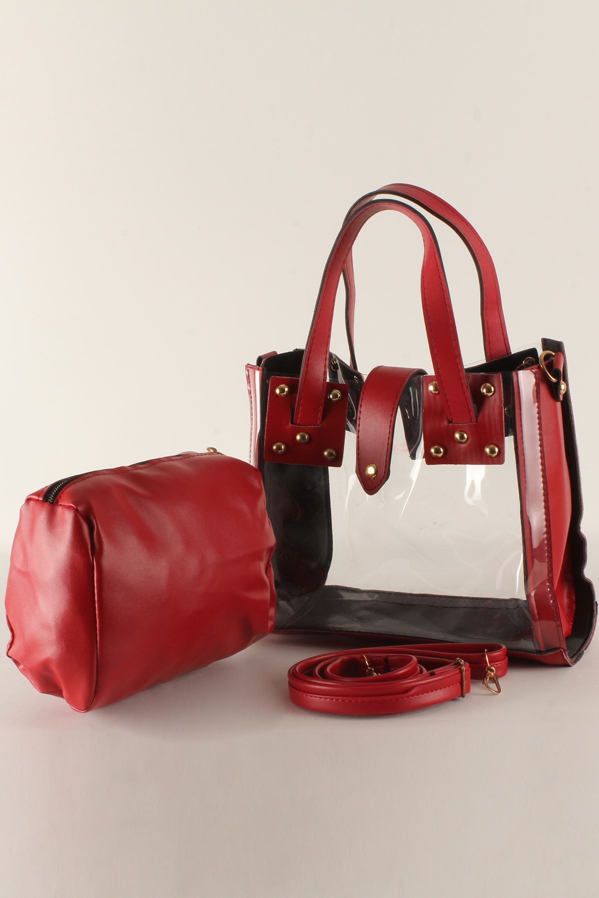 LWE20368-SLuwweLuwwe Bag'sKadın Şeffaf Yavrulu Günlük&Plaj El ve Omuz Çantası (20368)