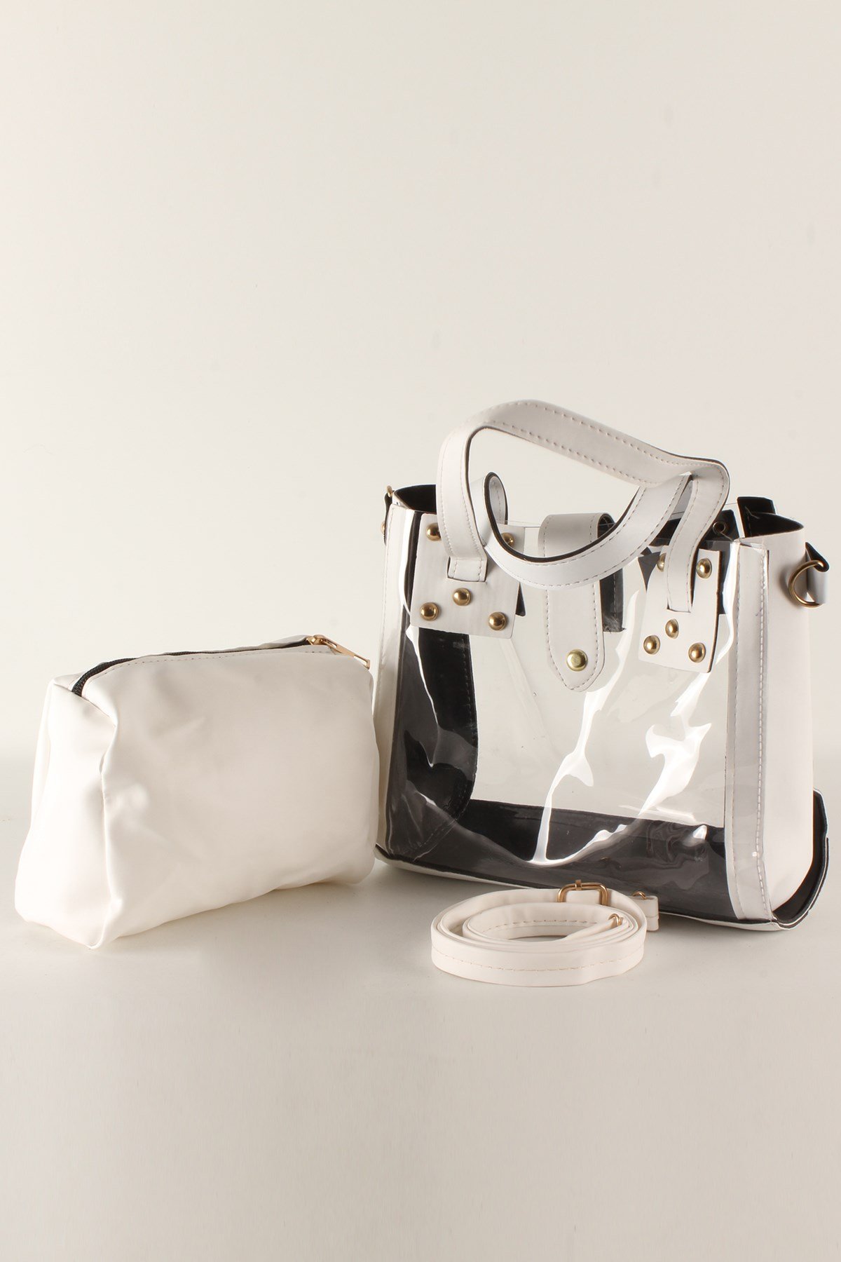 LWE20368-SLuwweLuwwe Bag'sKadın Şeffaf Yavrulu Günlük&Plaj El ve Omuz Çantası (20368)