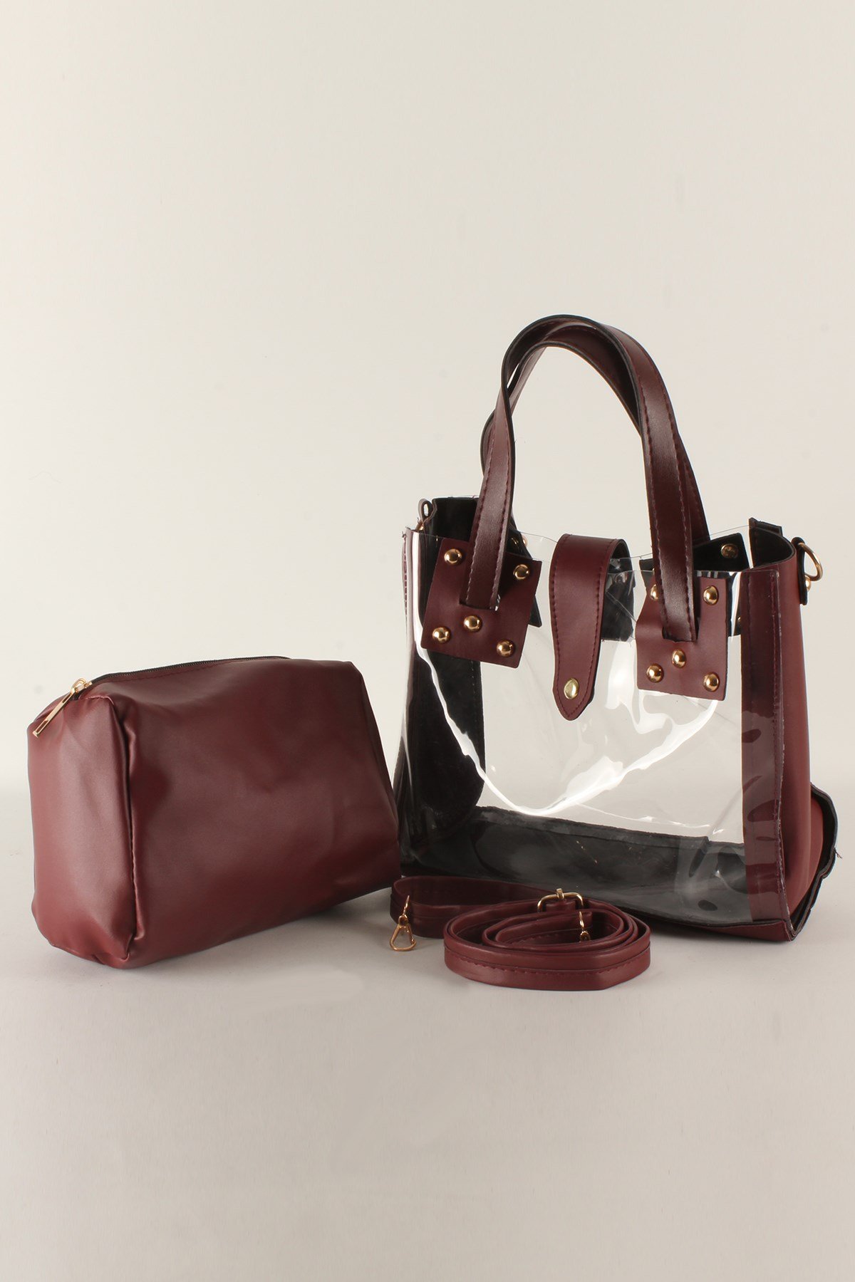 LWE20368-SLuwweLuwwe Bag'sKadın Şeffaf Yavrulu Günlük&Plaj El ve Omuz Çantası (20368)