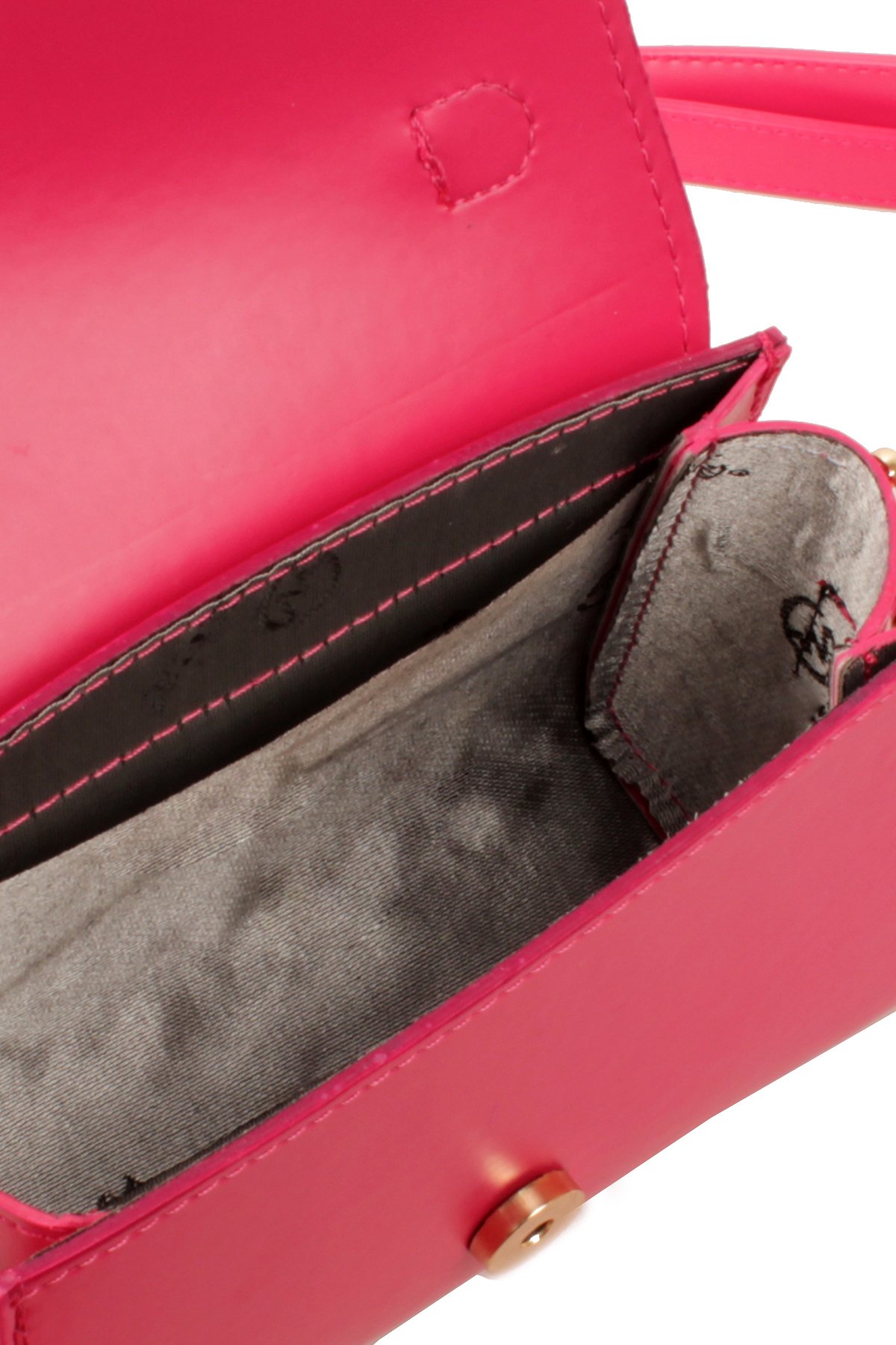 LWE1843-SyhTalhaLuwwe Bag'sKadın Şişe Dibli El Saplı Omuz Askılı Üst Kapaklı Kararmaz Aksesuarlı Mini El ve Omuz Çantası (1843)