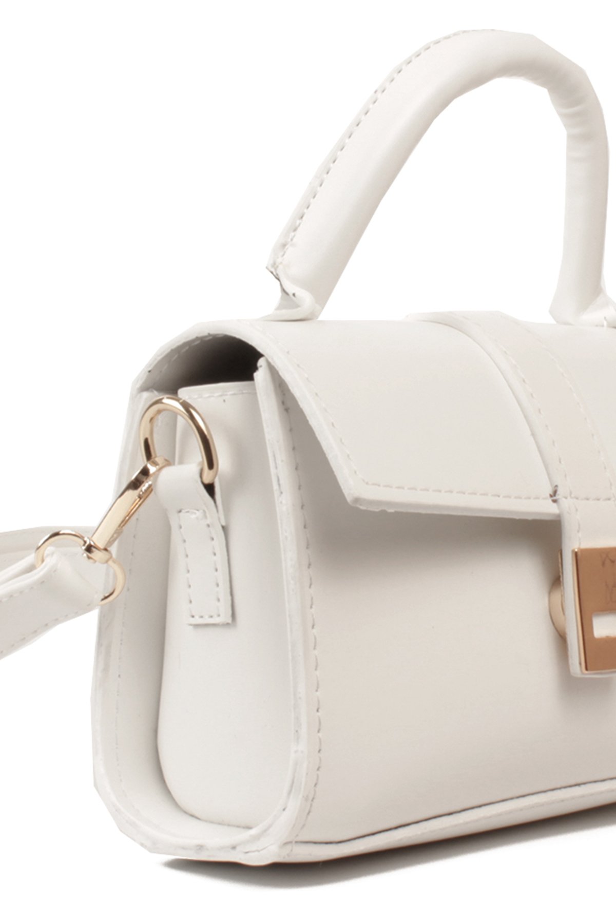 LWE1843-SyhTalhaLuwwe Bag'sKadın Şişe Dibli El Saplı Omuz Askılı Üst Kapaklı Kararmaz Aksesuarlı Mini El ve Omuz Çantası (1843)