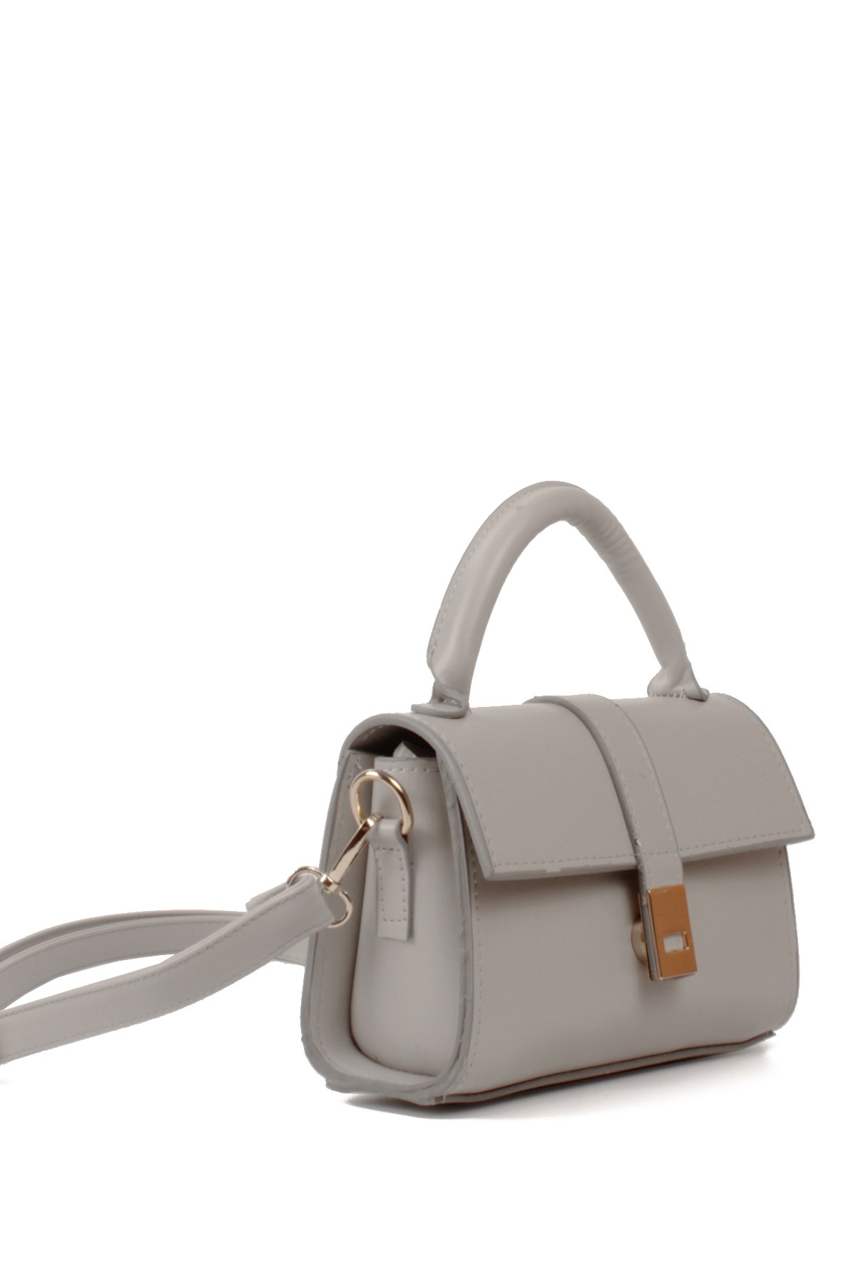 LWE1843-SyhTalhaLuwwe Bag'sKadın Şişe Dibli El Saplı Omuz Askılı Üst Kapaklı Kararmaz Aksesuarlı Mini El ve Omuz Çantası (1843)