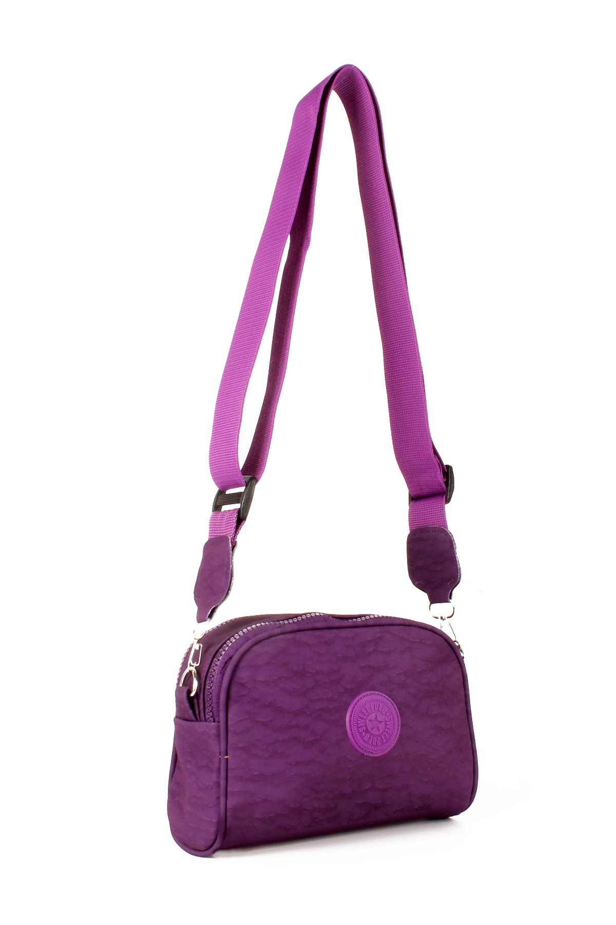 LWE20620-SyhTalhaLuwwe Bag'sKadın Spor Tarz Kirınkıl Kumaş Midi Boy Kolon Askılı Omuz ve Çapraz Çanta (20620)