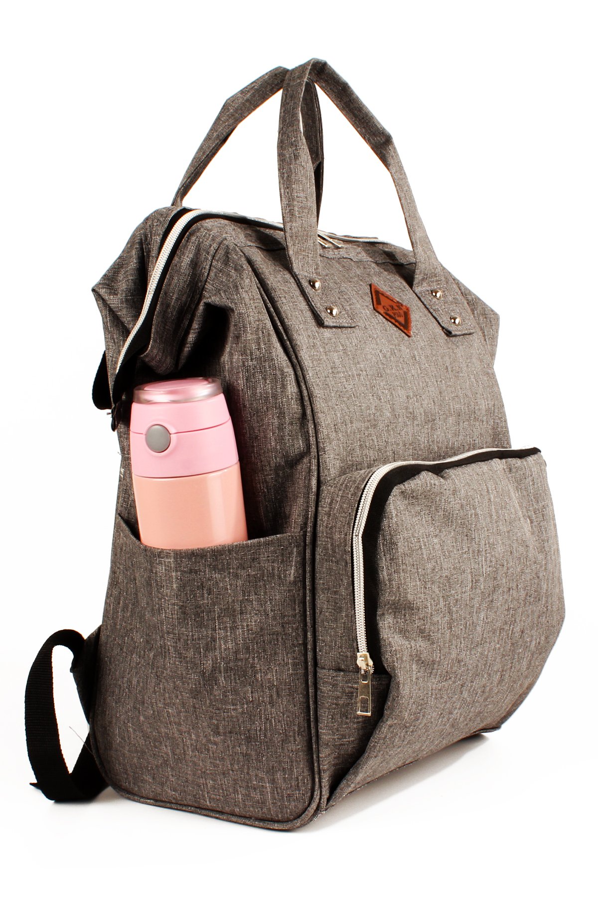 LWE60754-SyhTalhaLuwwe Bag'sKadın Thermo Bölmeli Sıvı Geçirmez Puset Askı Aparatlı Anne Bebek Bakım Sırt Çantası (60754)