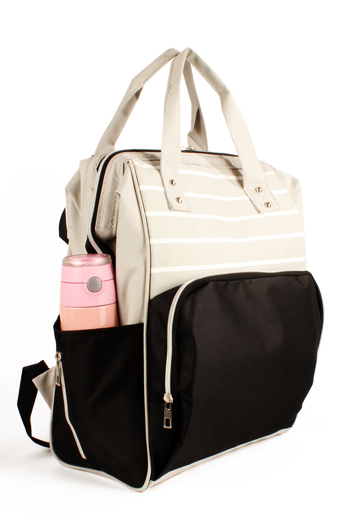 LWE60754-SyhTalhaLuwwe Bag'sKadın Thermo Bölmeli Sıvı Geçirmez Puset Askı Aparatlı Anne Bebek Bakım Sırt Çantası (60754)