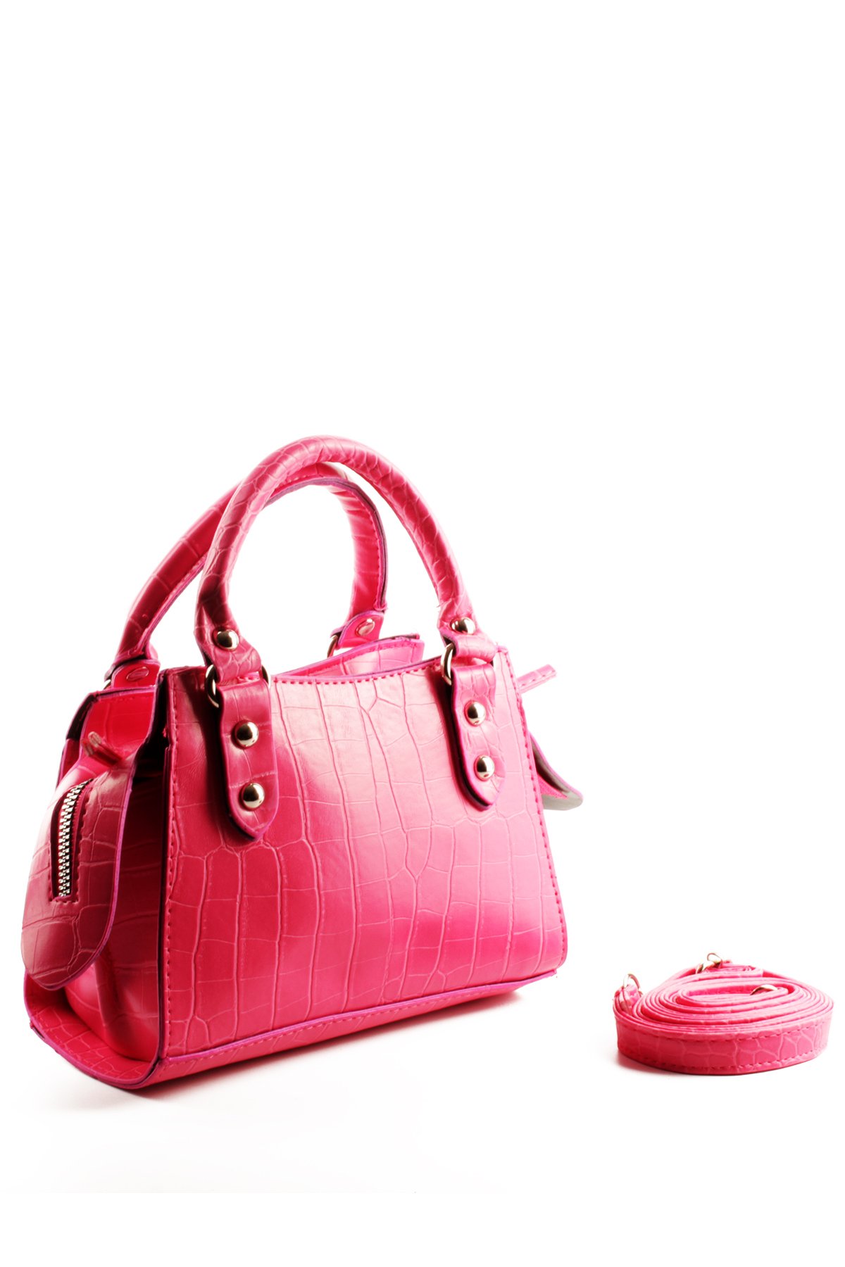 LWE10765-FsyVarLuwwe Bag'sKadın Timsah Desen Kroko Deri El ve Omuz Abiye Çanta (10765)