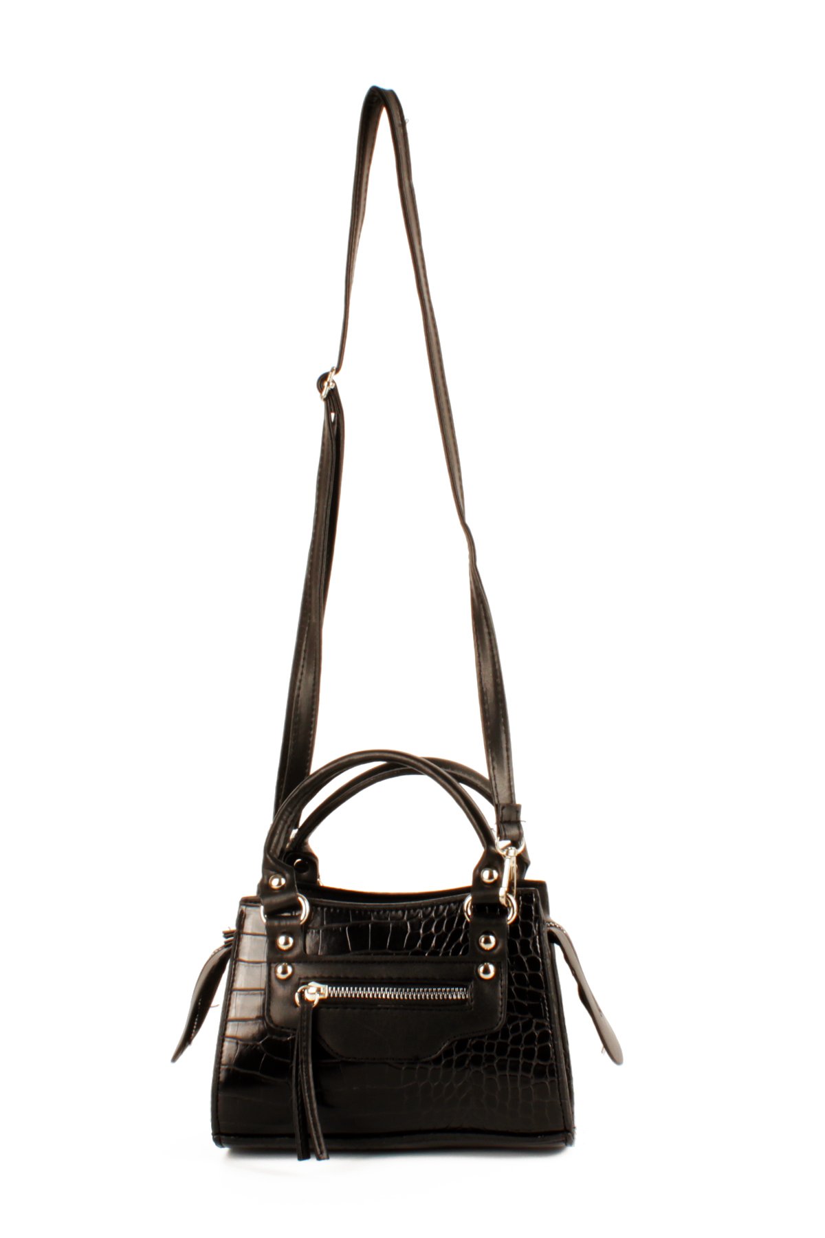 LWE10765-FsyVarLuwwe Bag'sKadın Timsah Desen Kroko Deri El ve Omuz Abiye Çanta (10765)