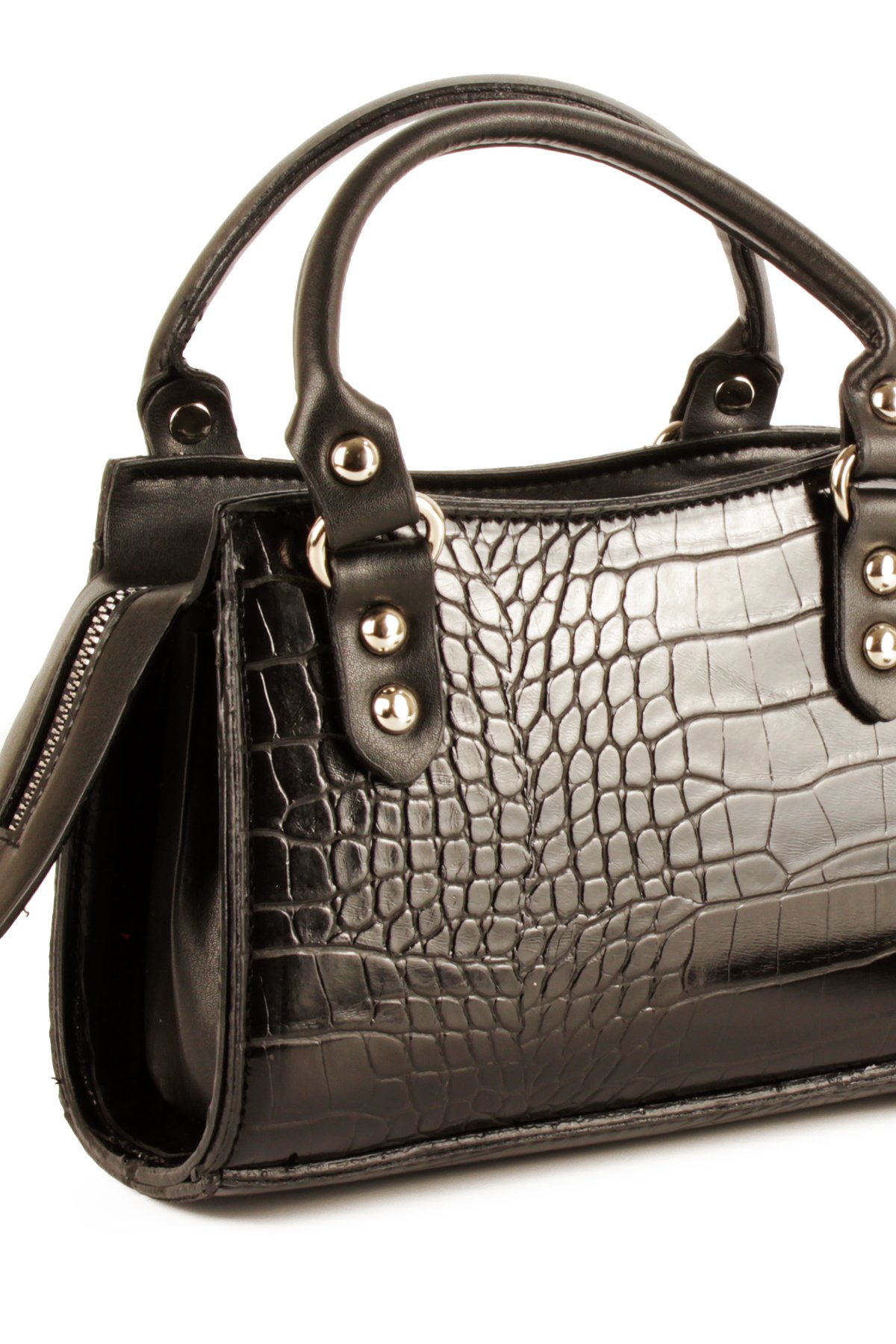 LWE10765-FsyVarLuwwe Bag'sKadın Timsah Desen Kroko Deri El ve Omuz Abiye Çanta (10765)