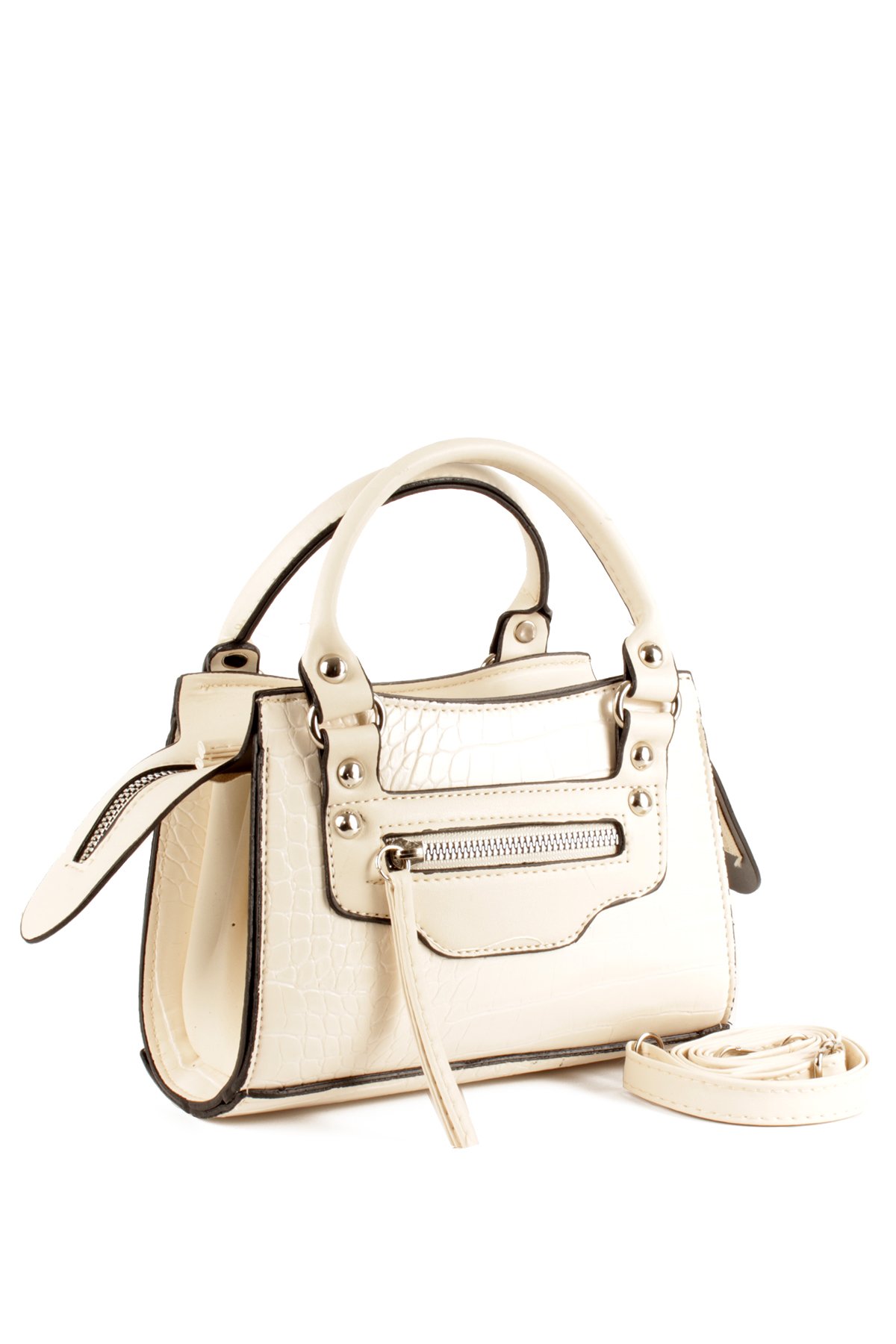 LWE10765-FsyVarLuwwe Bag'sKadın Timsah Desen Kroko Deri El ve Omuz Abiye Çanta (10765)