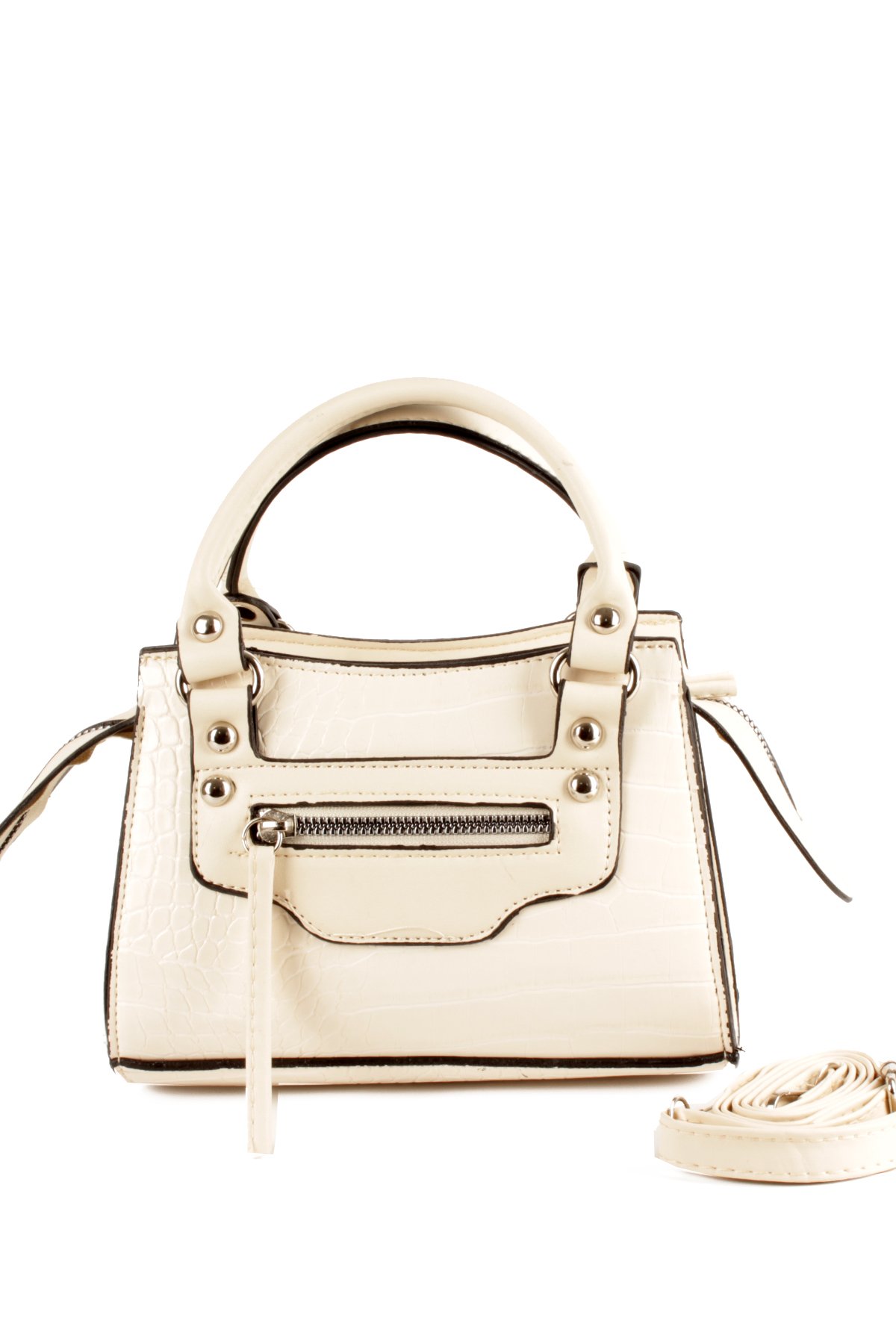 LWE10765-FsyVarLuwwe Bag'sKadın Timsah Desen Kroko Deri El ve Omuz Abiye Çanta (10765)