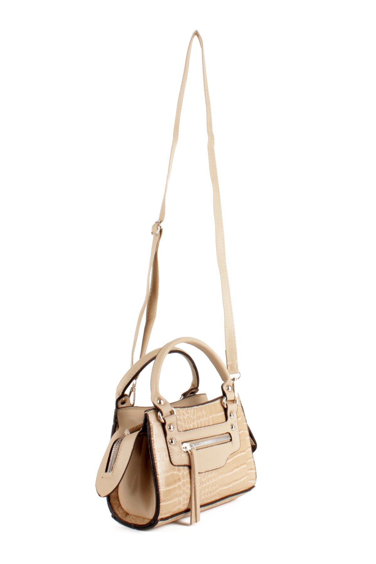 LWE10765-FsyVarLuwwe Bag'sKadın Timsah Desen Kroko Deri El ve Omuz Abiye Çanta (10765)