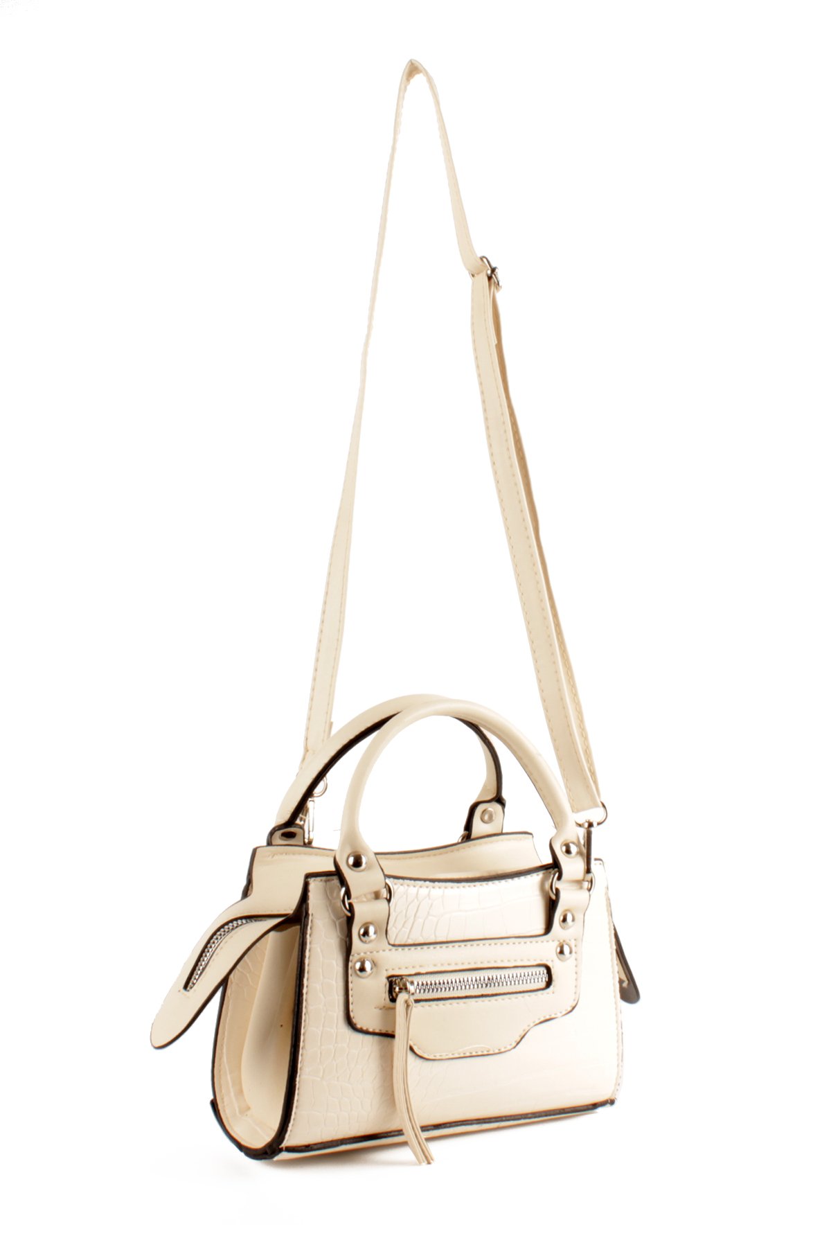 LWE10765-FsyVarLuwwe Bag'sKadın Timsah Desen Kroko Deri El ve Omuz Abiye Çanta (10765)