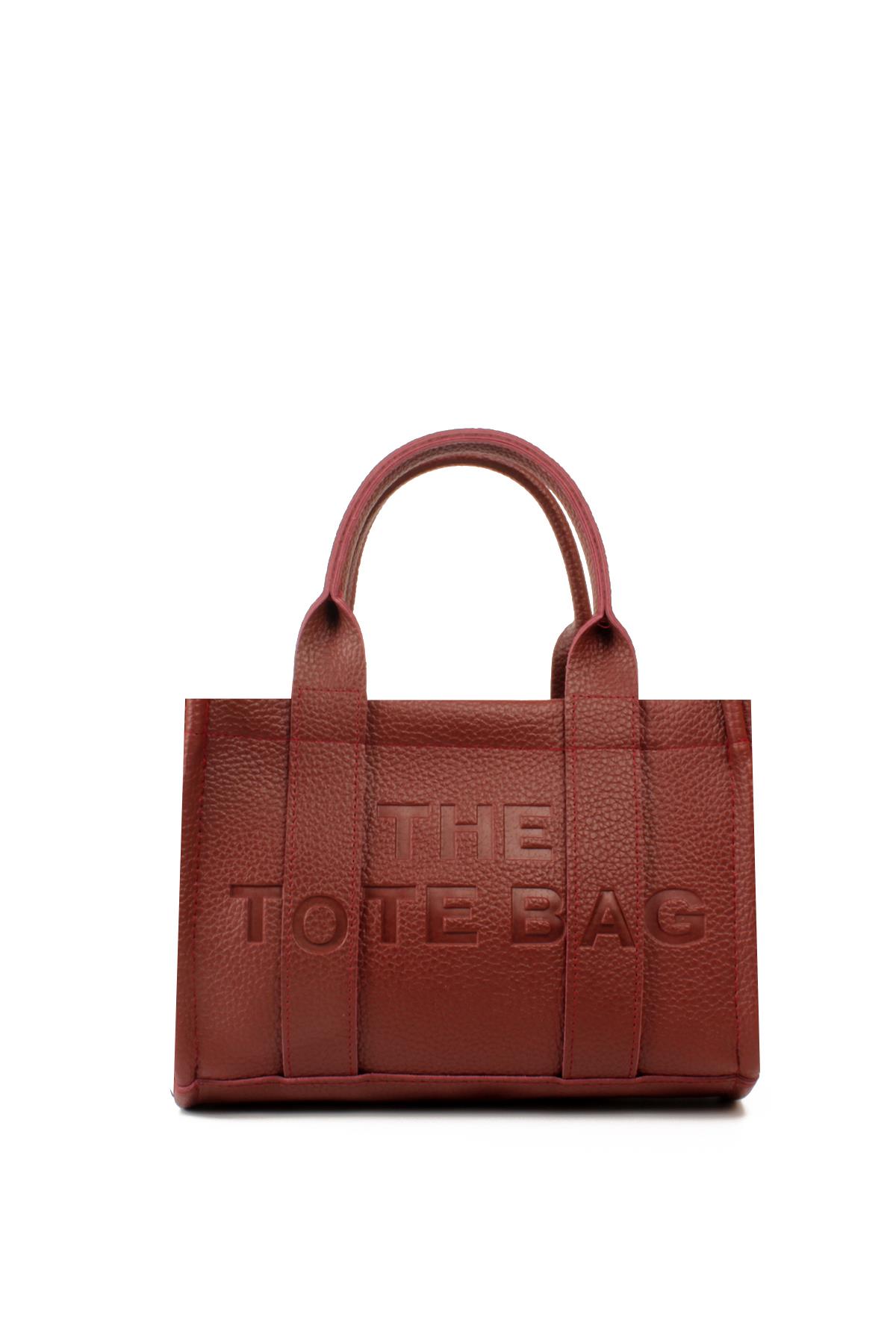 LWE10849-SyhTalhaLuwwe Bag'sKadın Tote Bag Orta Boy(25*20) Tak Çıkar Dokuma Kolon Askılı Yazı Detaylı El ve Omuz Çantası (10849)