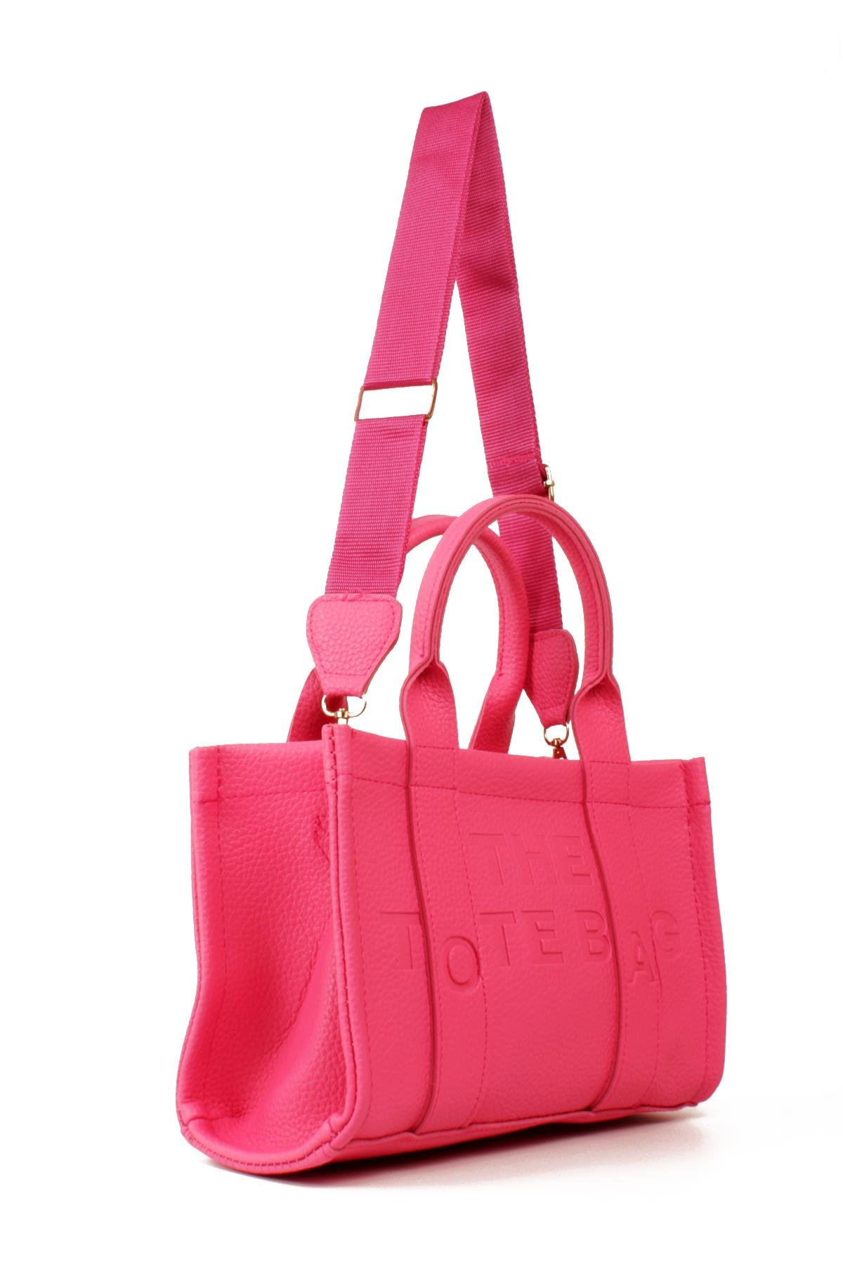 LWE10849-SyhTalhaLuwwe Bag'sKadın Tote Bag Orta Boy(25*20) Tak Çıkar Dokuma Kolon Askılı Yazı Detaylı El ve Omuz Çantası (10849)