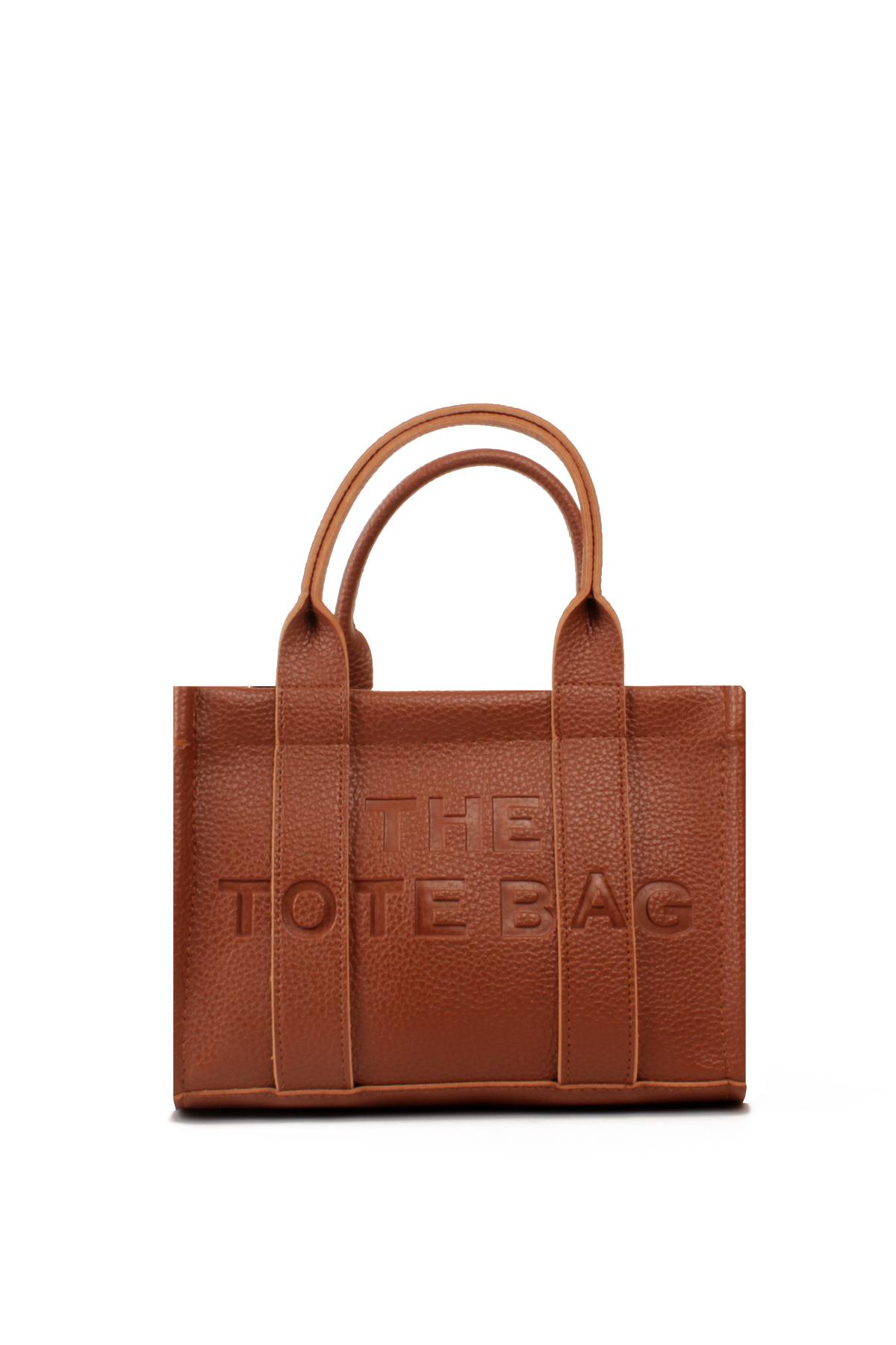 LWE10849-SyhTalhaLuwwe Bag'sKadın Tote Bag Orta Boy(25*20) Tak Çıkar Dokuma Kolon Askılı Yazı Detaylı El ve Omuz Çantası (10849)