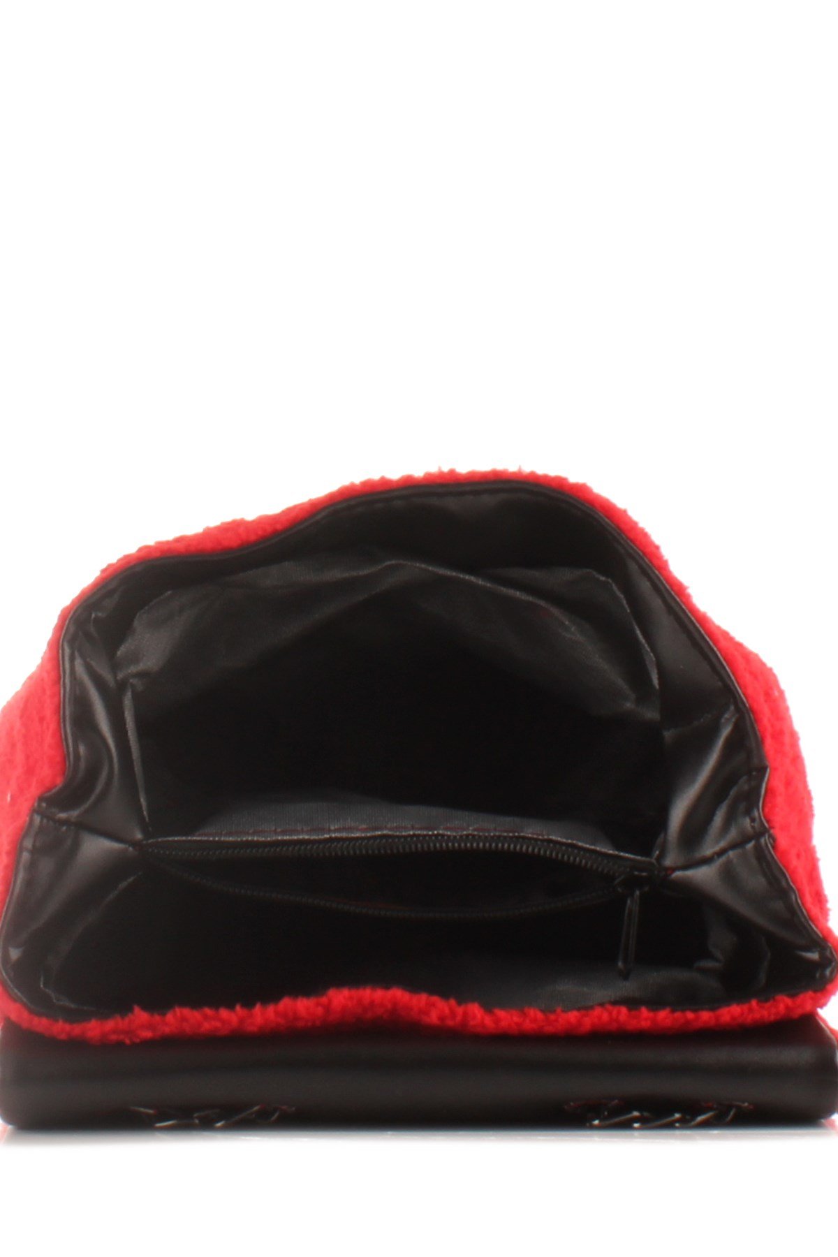 LWE20423-SLuwweLuwwe Bag'sKadın Tüylü Peluş Zincir Askılı Omuz Çantası (20423)