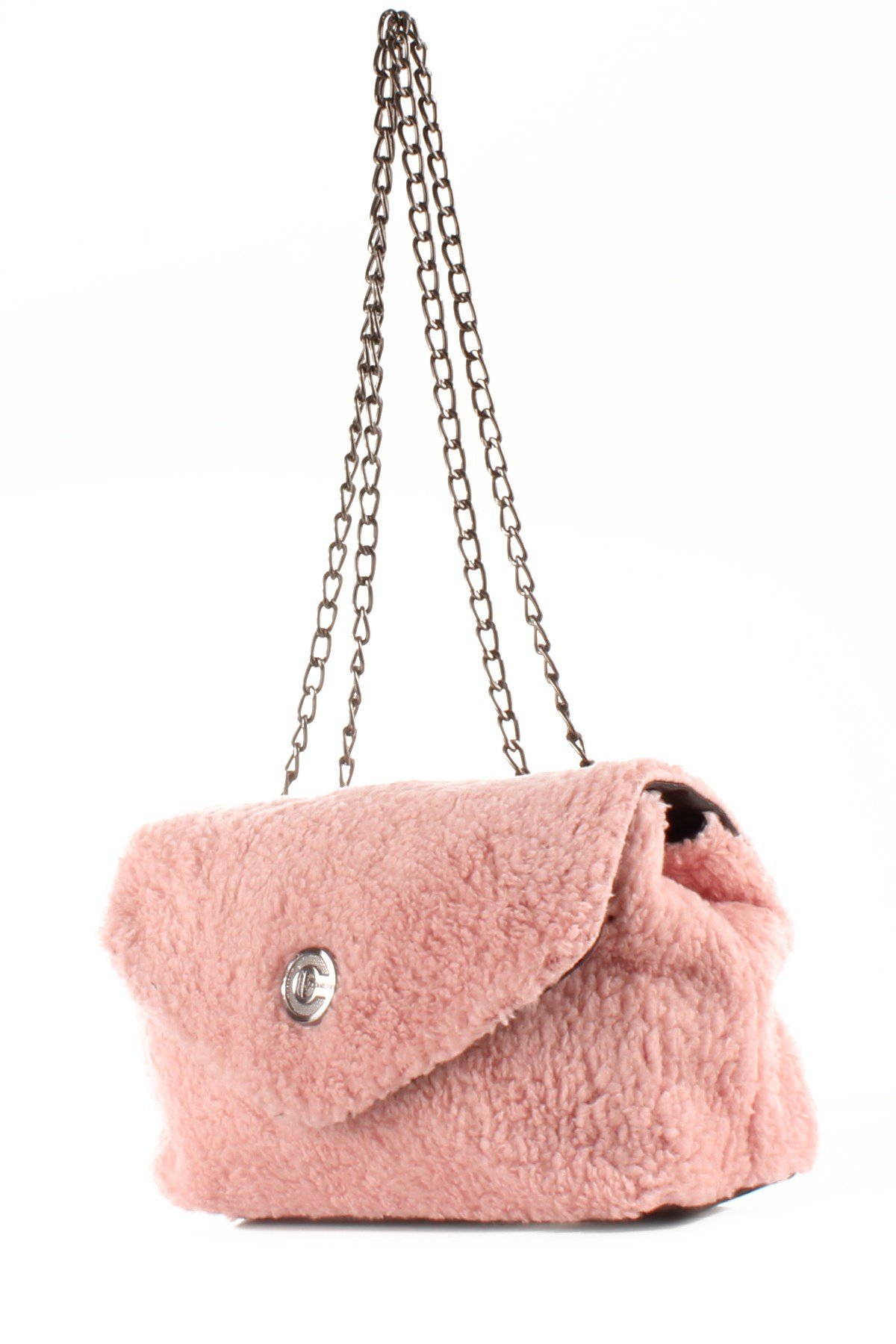 LWE20423-SLuwweLuwwe Bag'sKadın Tüylü Peluş Zincir Askılı Omuz Çantası (20423)