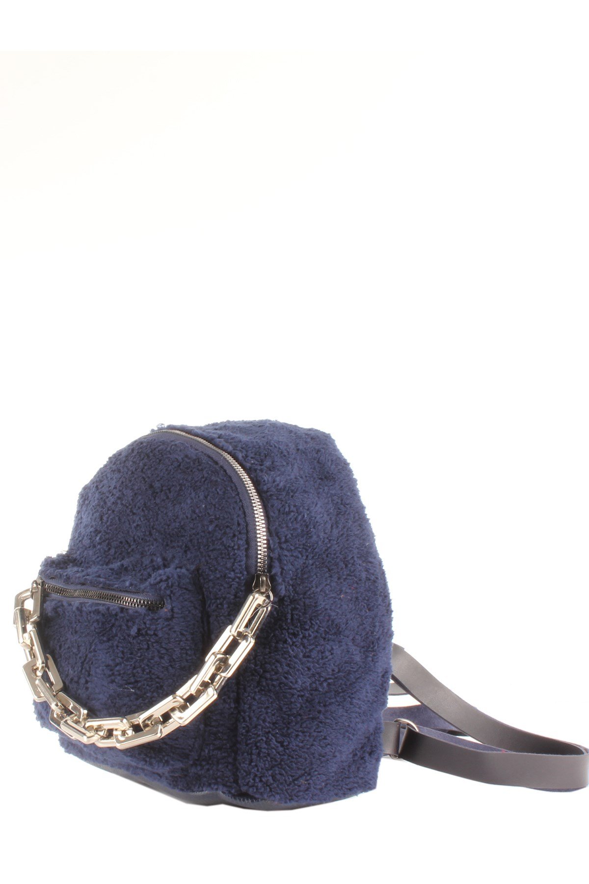 LWE20424-SLuwweLuwwe Bag'sKadın Tüylü Peluş Zincir Detaylı Sırt Çantası (20424)