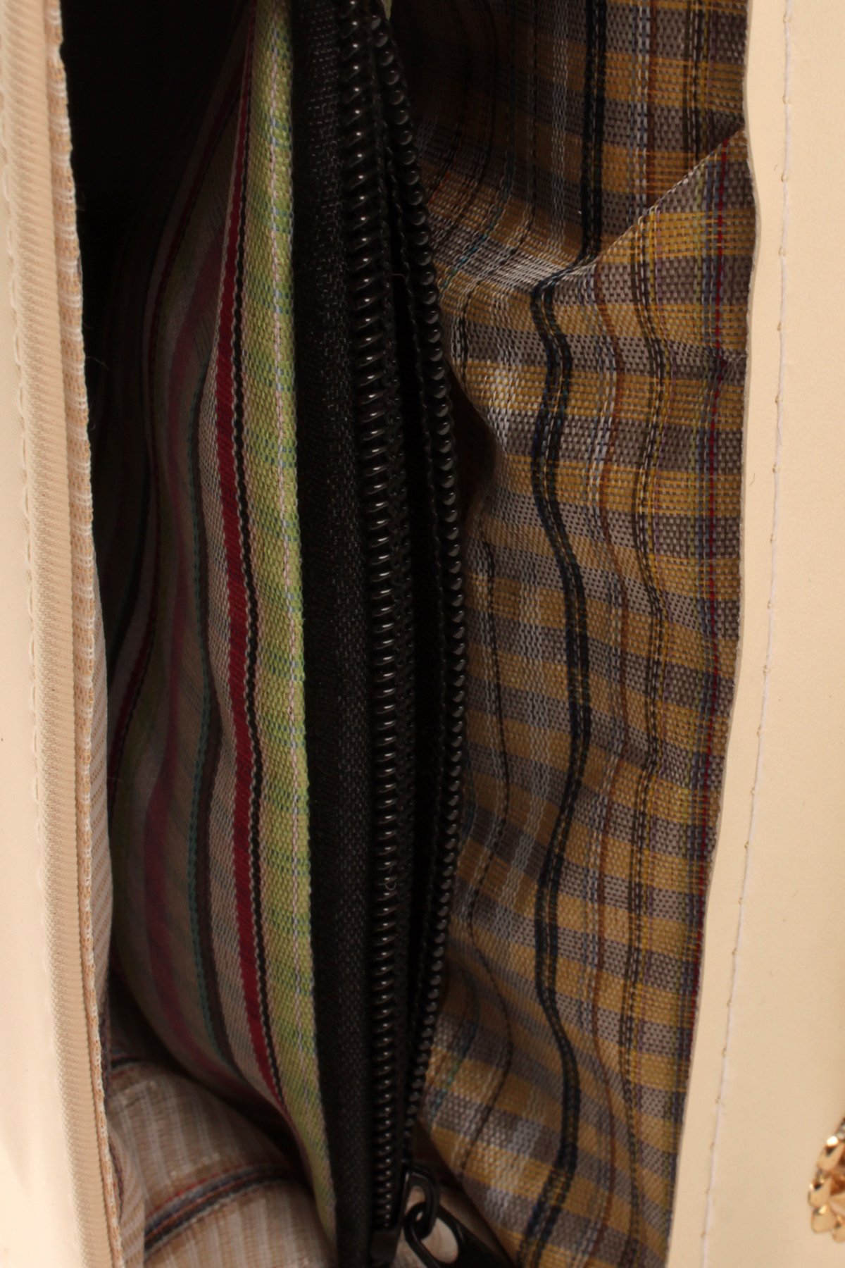 LWE20823-SyhTalhaLuwwe Bag'sKadın Üç Bölmeli Deri Metal Örgü Askı Kapitoneli Kilitli Üst Kapaklı Mini El ve Omuz Çantası (20823)