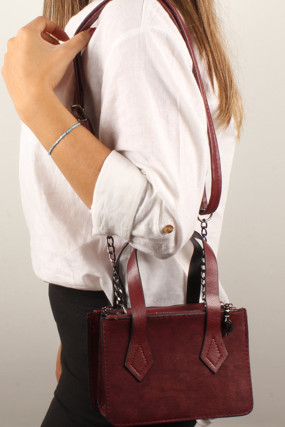 LWE10391-SLuwweLuwwe Bag'sKadın Üç Bölmeli El ve Omuz Çantası (10391)