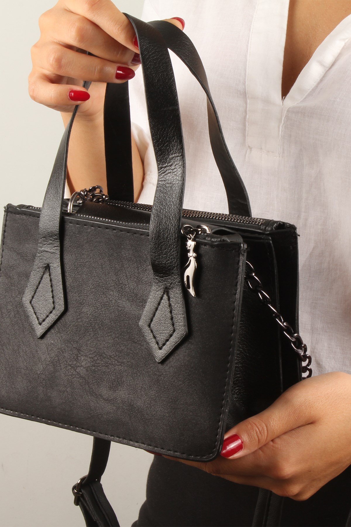 LWE10391-SLuwweLuwwe Bag'sKadın Üç Bölmeli El ve Omuz Çantası (10391)