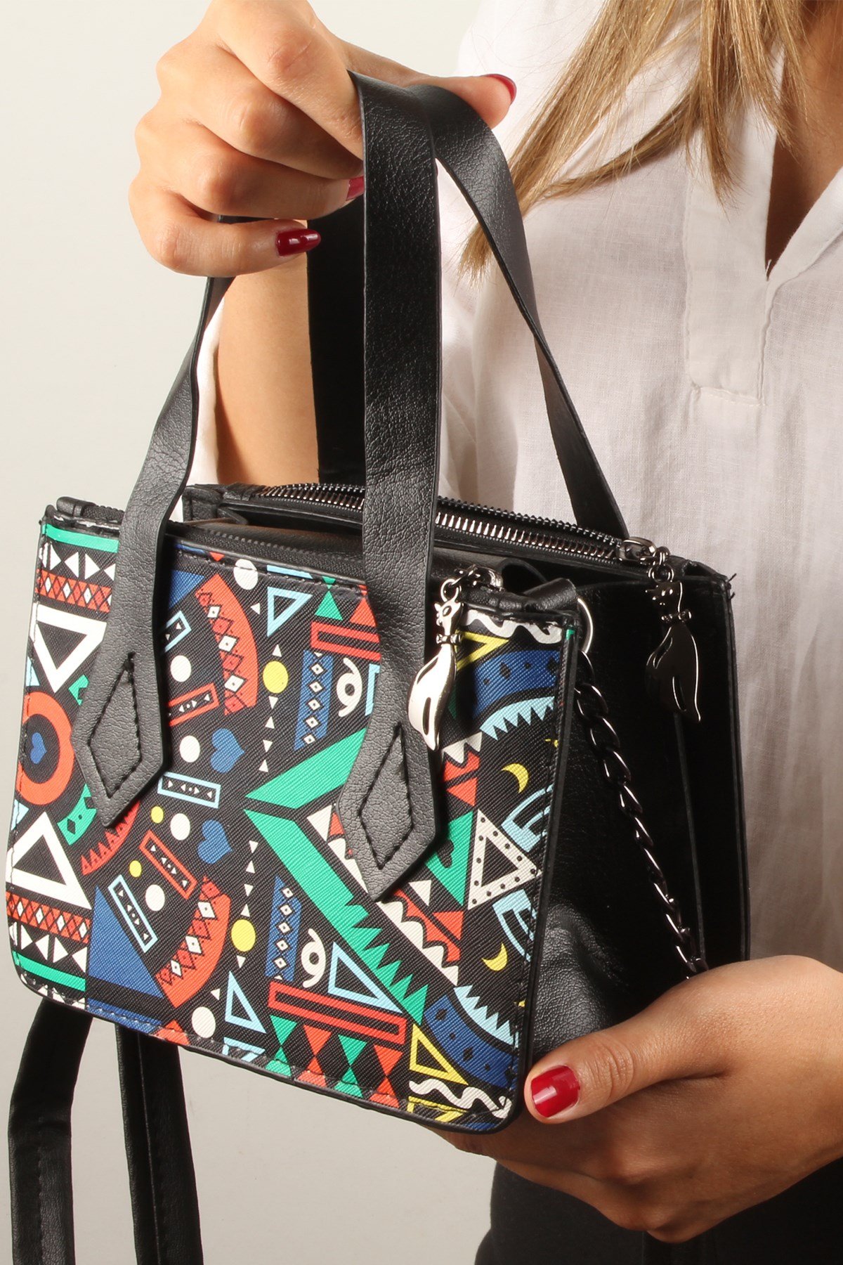 LWE10391-SLuwweLuwwe Bag'sKadın Üç Bölmeli El ve Omuz Çantası (10391)