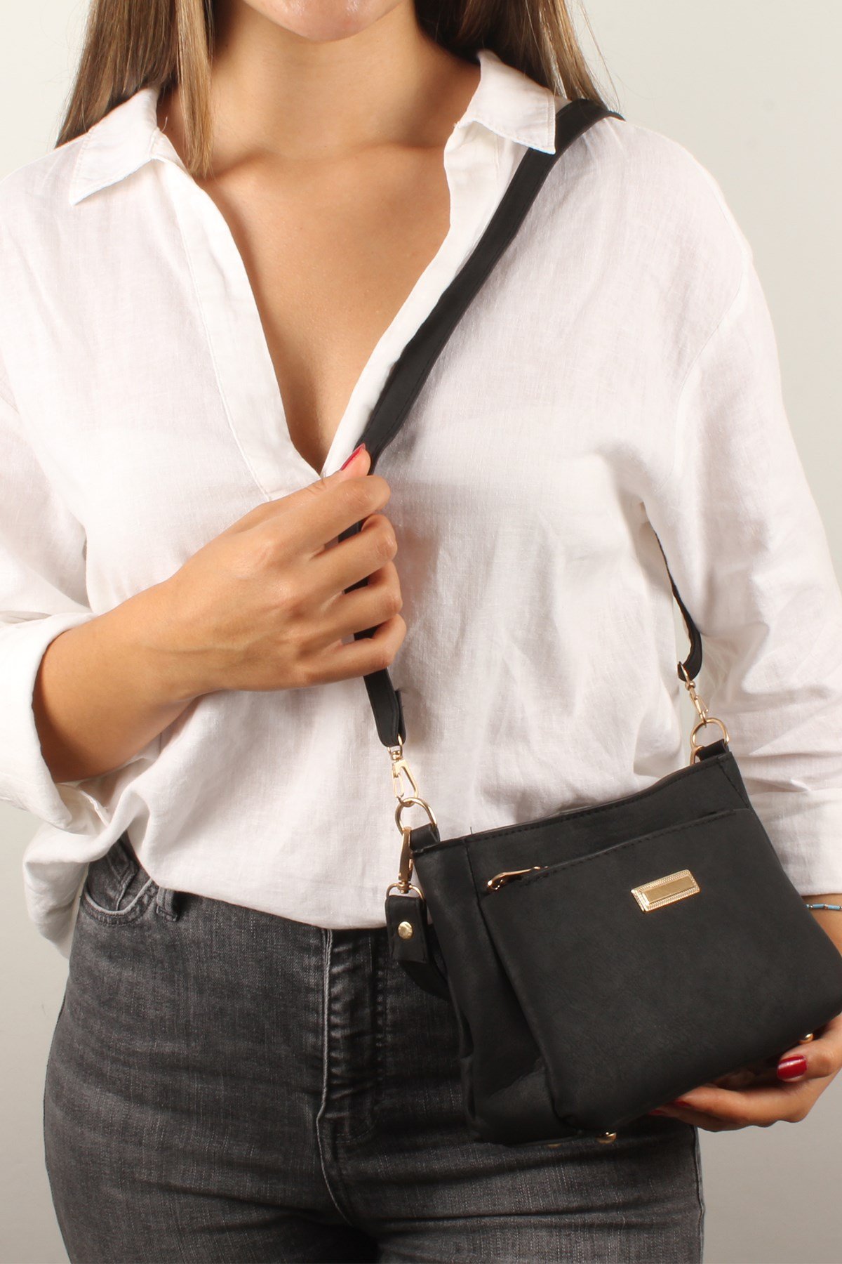 LWE20399-SLuwweLuwwe Bag'sKadın Üç Bölmeli El ve Omuz Çantası (20399)