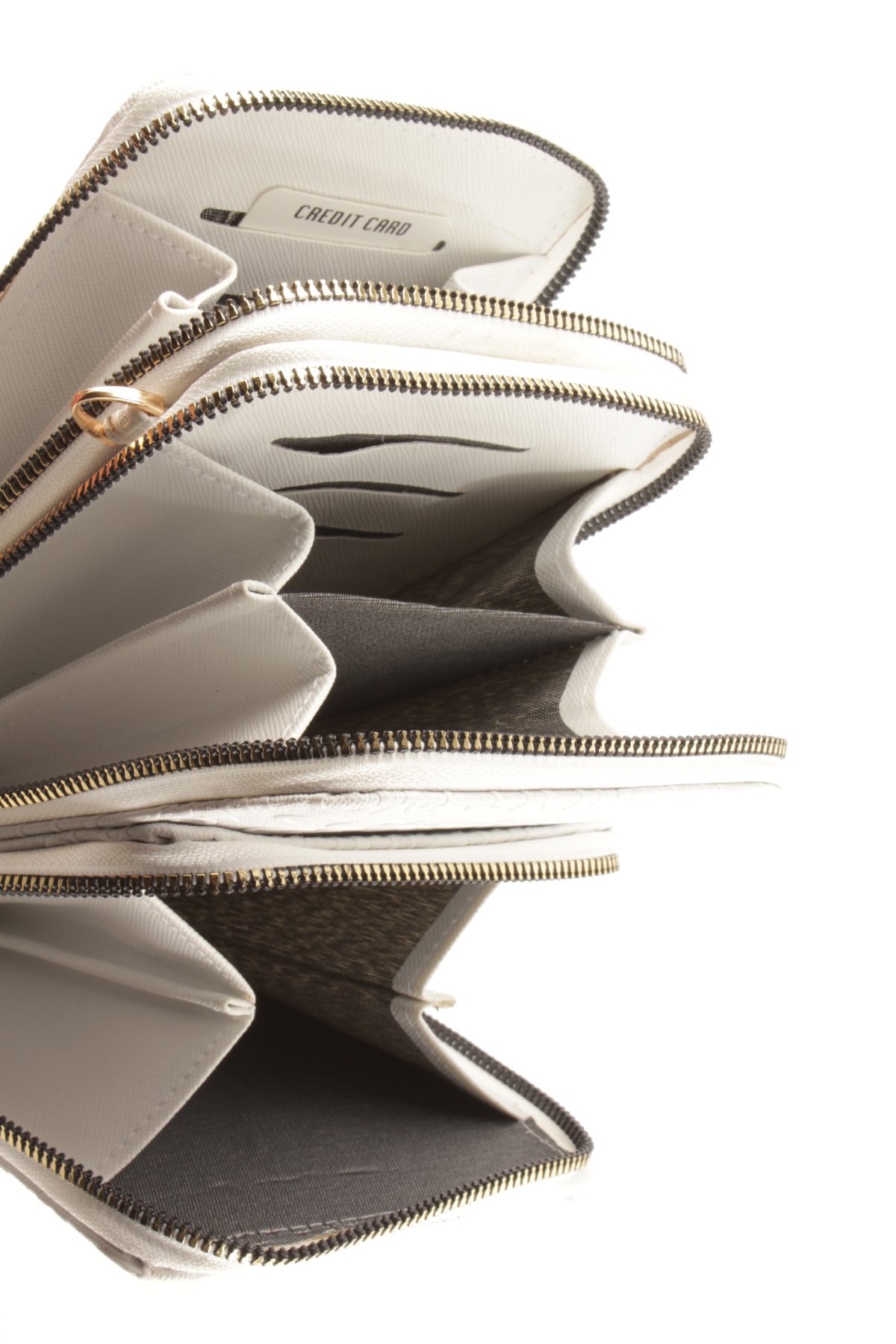 LWE1761-SyhVarLuwwe Bag'sKadın Üç Bölmeli Kartlıklı Telefon Bölmeli Cüzdan Tarz Yazı Detaylı Omuz Çantası (1761)