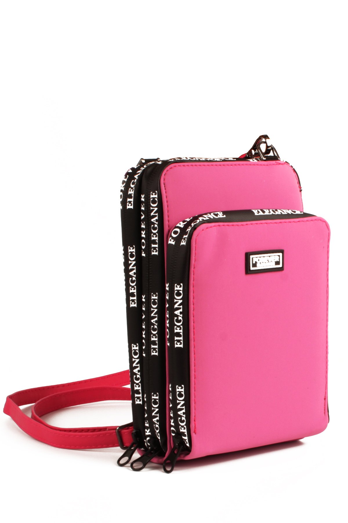 LWE10770-SyhTalhaLuwwe Bag'sKadın Üç Bölmeli Kartlıklı Telefon Bölmeli Destekli Kasa Yazı Detaylı Omuz Çantası (10770)