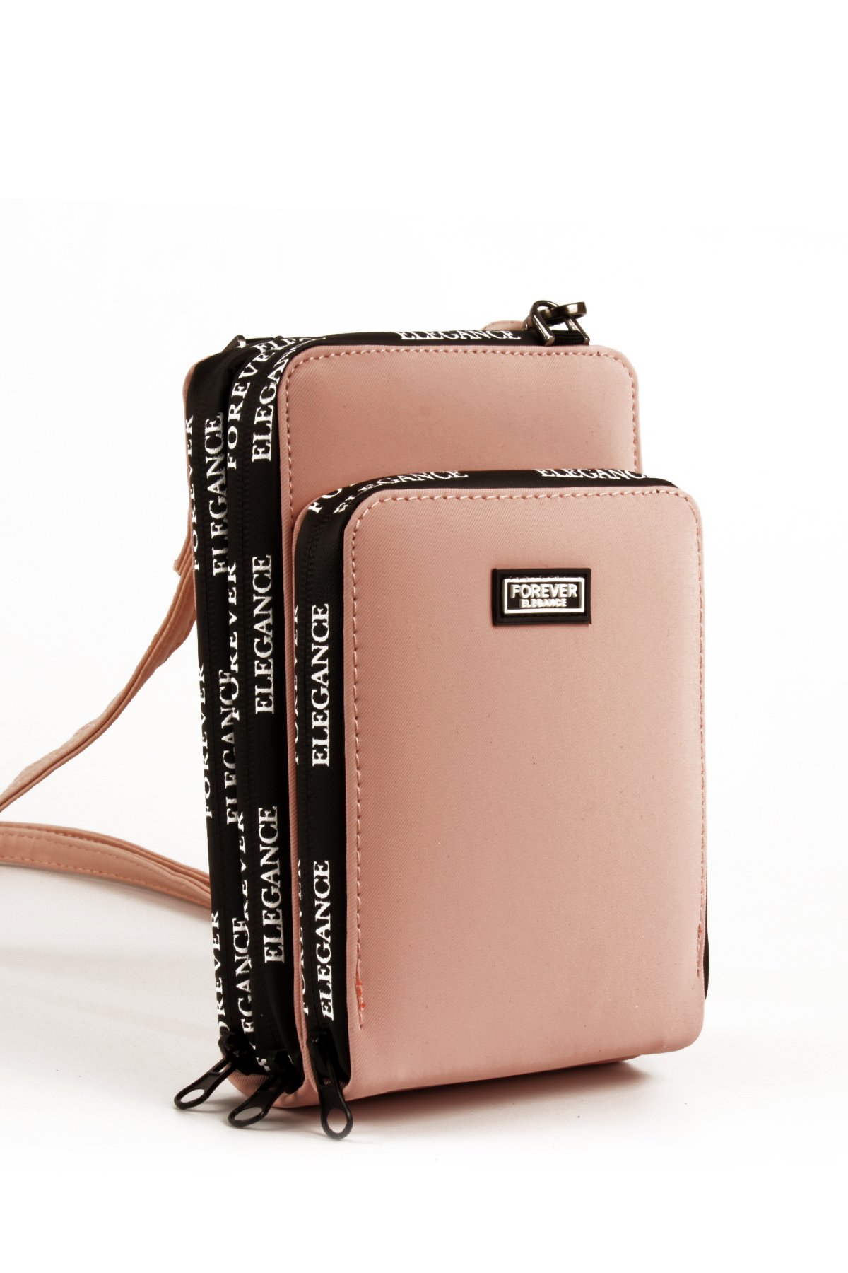 LWE10770-SyhTalhaLuwwe Bag'sKadın Üç Bölmeli Kartlıklı Telefon Bölmeli Destekli Kasa Yazı Detaylı Omuz Çantası (10770)