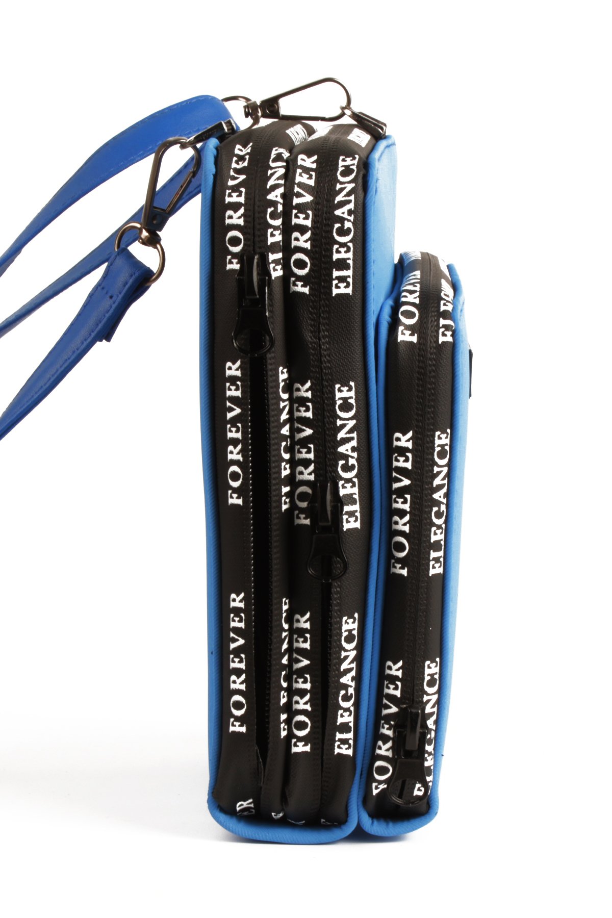 LWE10770-SyhTalhaLuwwe Bag'sKadın Üç Bölmeli Kartlıklı Telefon Bölmeli Destekli Kasa Yazı Detaylı Omuz Çantası (10770)