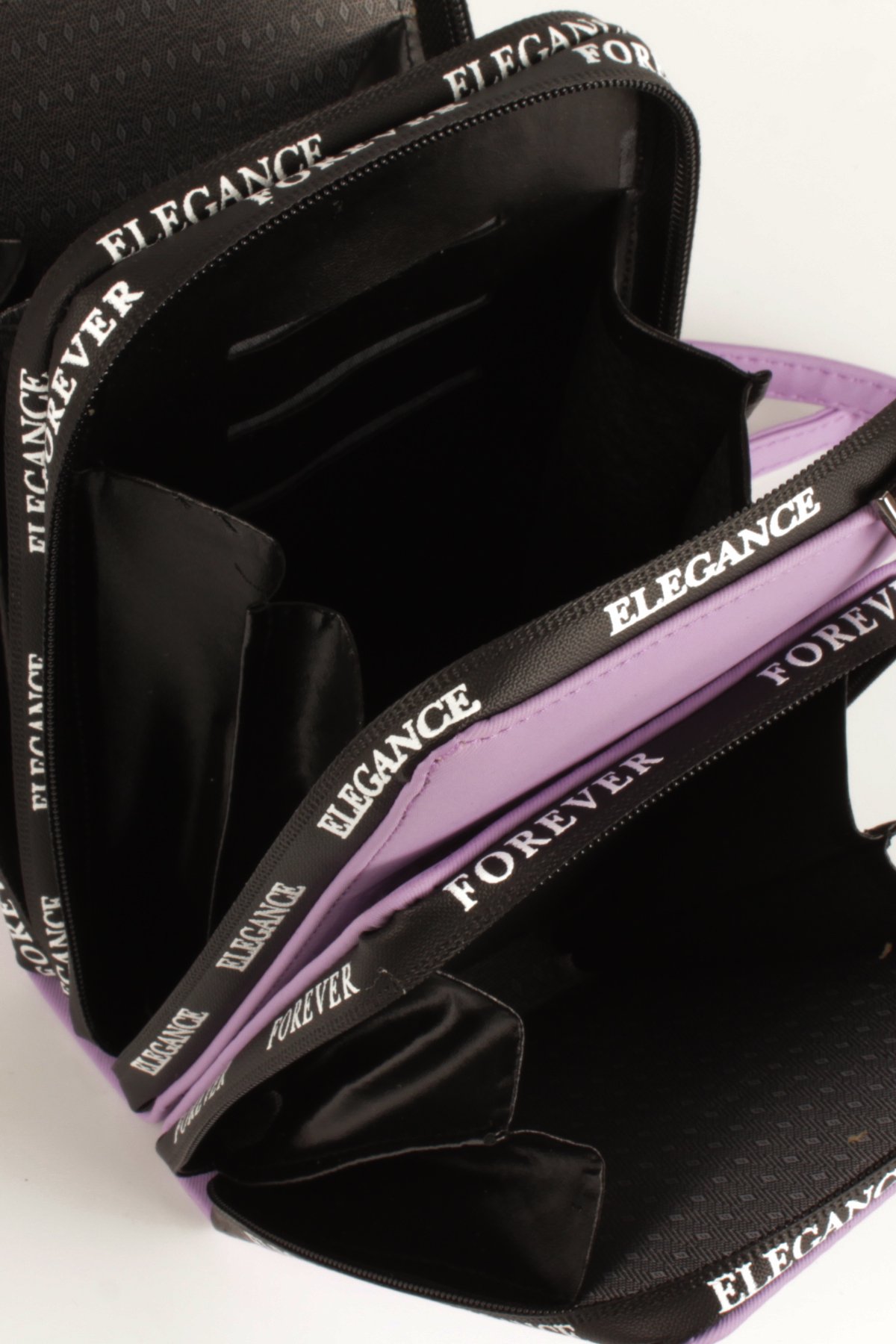 LWE10770-SyhTalhaLuwwe Bag'sKadın Üç Bölmeli Kartlıklı Telefon Bölmeli Destekli Kasa Yazı Detaylı Omuz Çantası (10770)