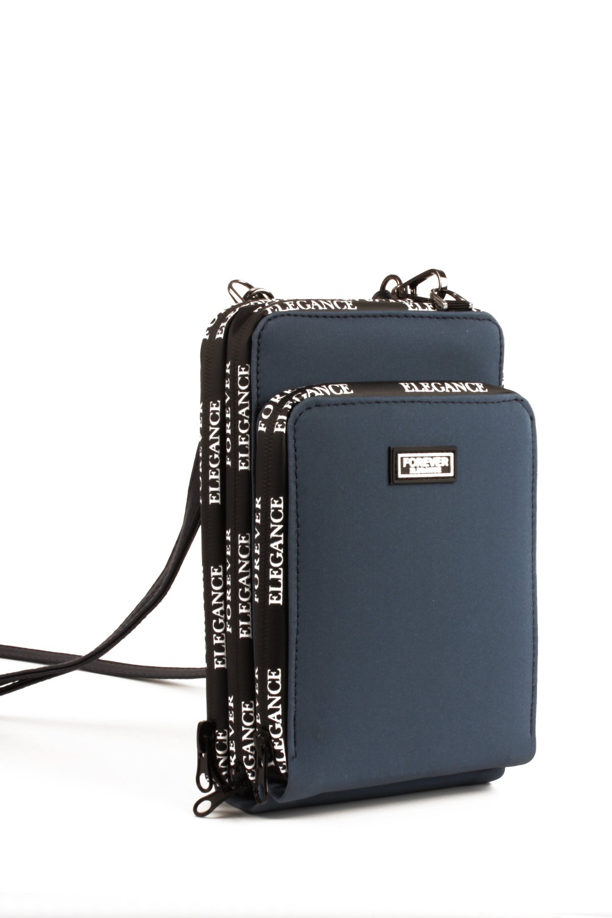 LWE10770-SyhTalhaLuwwe Bag'sKadın Üç Bölmeli Kartlıklı Telefon Bölmeli Destekli Kasa Yazı Detaylı Omuz Çantası (10770)