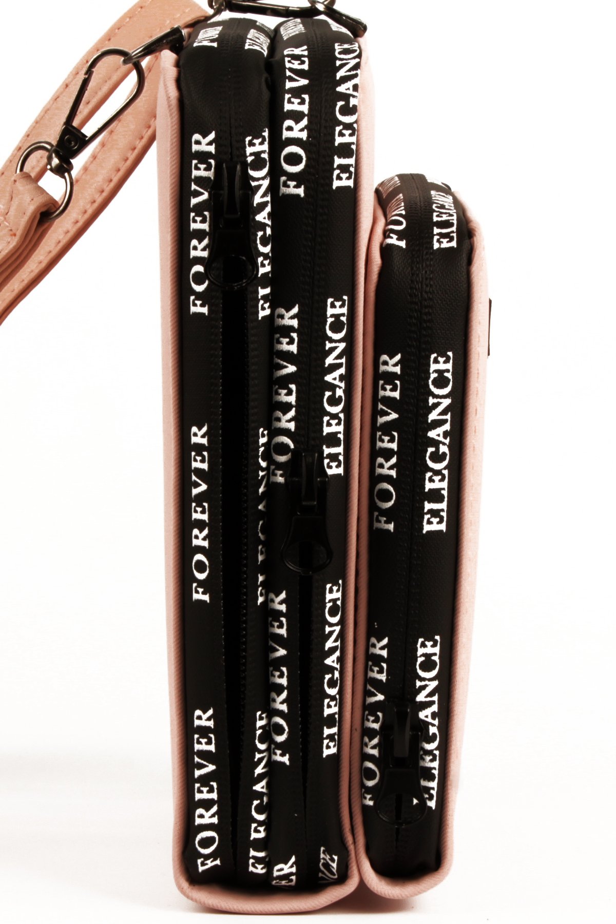 LWE10770-SyhTalhaLuwwe Bag'sKadın Üç Bölmeli Kartlıklı Telefon Bölmeli Destekli Kasa Yazı Detaylı Omuz Çantası (10770)