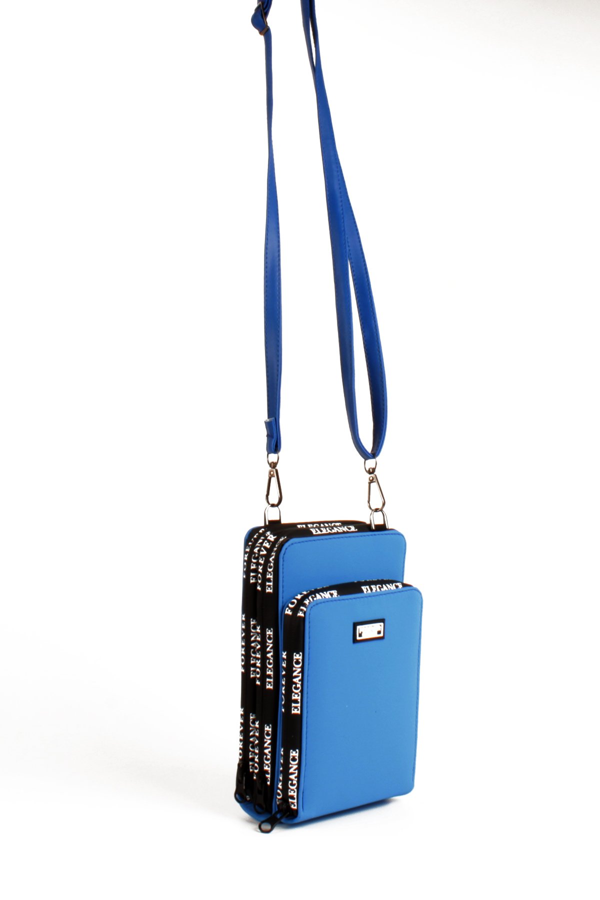 LWE10770-SyhTalhaLuwwe Bag'sKadın Üç Bölmeli Kartlıklı Telefon Bölmeli Destekli Kasa Yazı Detaylı Omuz Çantası (10770)