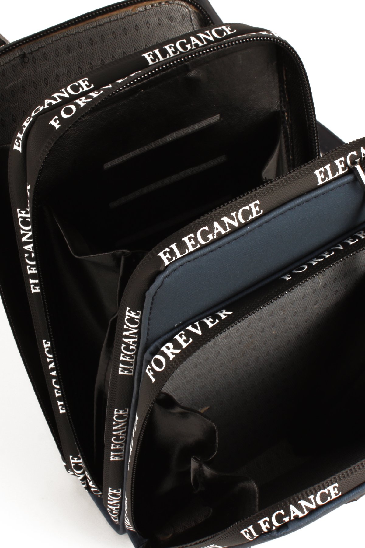 LWE10770-SyhTalhaLuwwe Bag'sKadın Üç Bölmeli Kartlıklı Telefon Bölmeli Destekli Kasa Yazı Detaylı Omuz Çantası (10770)