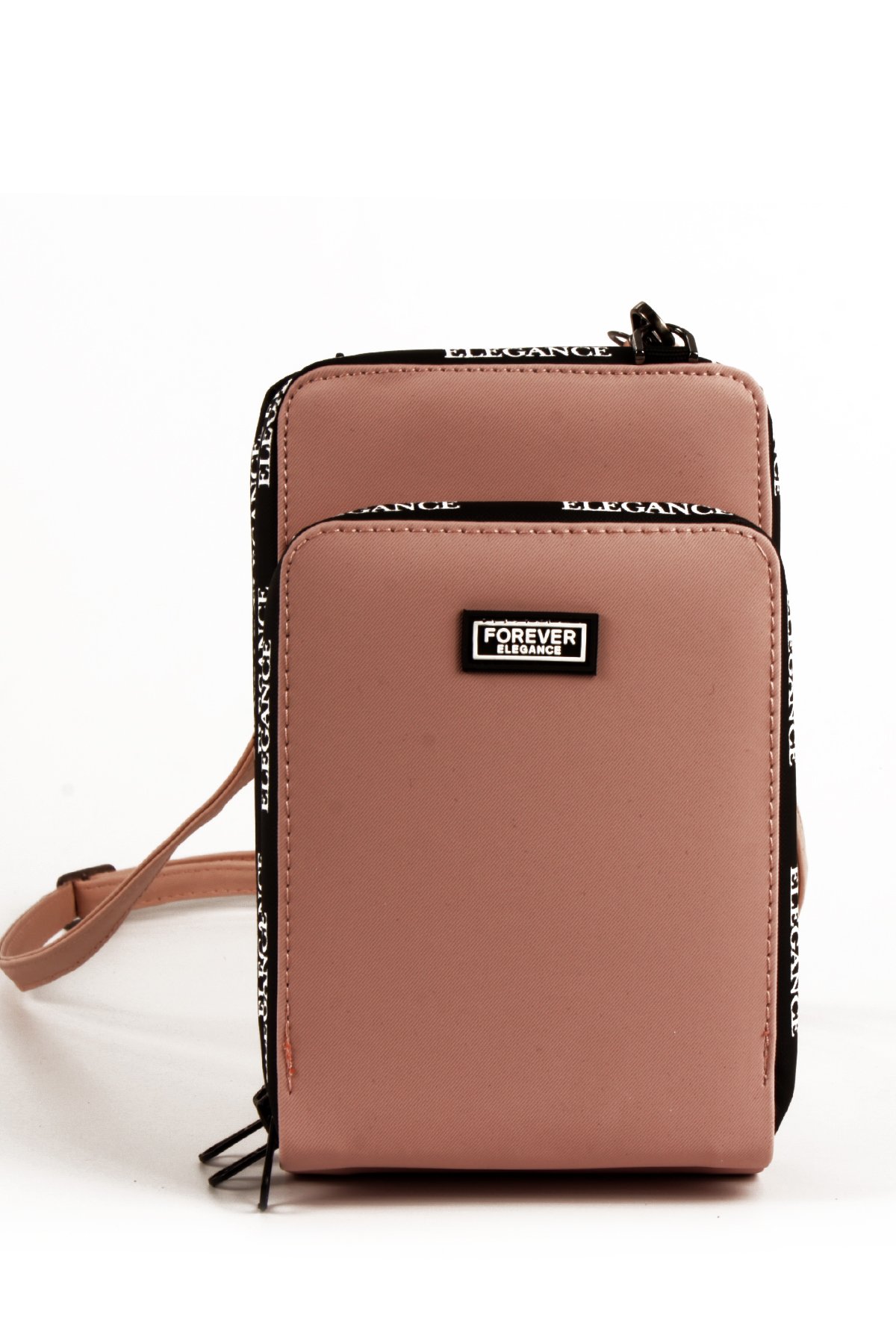 LWE10770-SyhTalhaLuwwe Bag'sKadın Üç Bölmeli Kartlıklı Telefon Bölmeli Destekli Kasa Yazı Detaylı Omuz Çantası (10770)