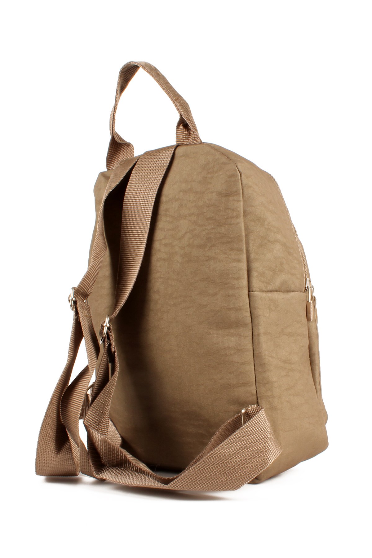 LWE10715-SyhTalhaLuwwe Bag'sKadın Üç Bölmeli Kolon Askılı Krinkıl Kumaş Sırt Çantası (10715)