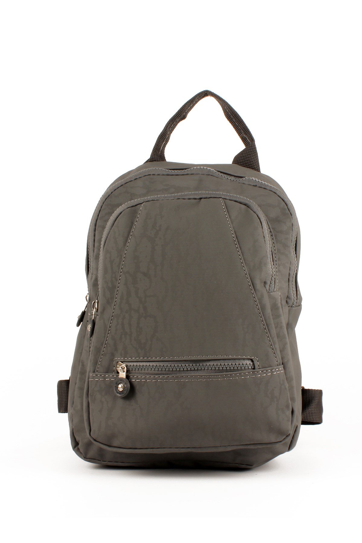 LWE10715-SyhTalhaLuwwe Bag'sKadın Üç Bölmeli Kolon Askılı Krinkıl Kumaş Sırt Çantası (10715)