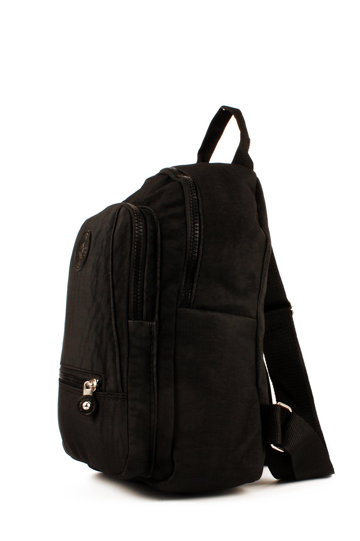 LWE10715-SyhTalhaLuwwe Bag'sKadın Üç Bölmeli Kolon Askılı Krinkıl Kumaş Sırt Çantası (10715)