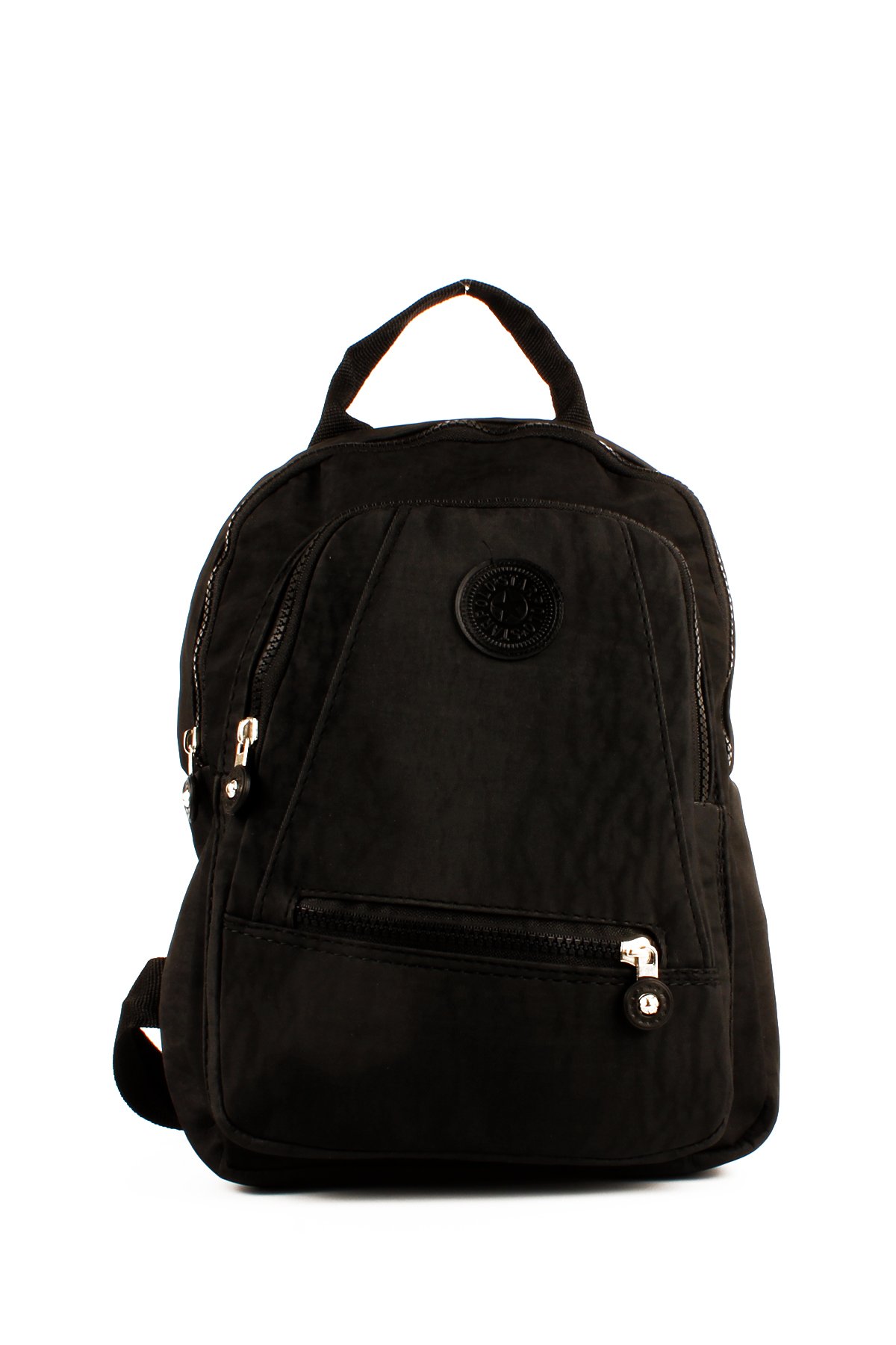 LWE10715-SyhTalhaLuwwe Bag'sKadın Üç Bölmeli Kolon Askılı Krinkıl Kumaş Sırt Çantası (10715)