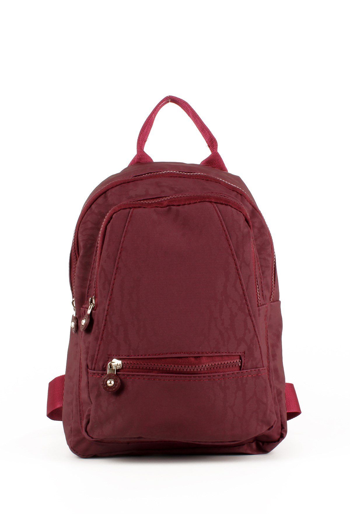 LWE10715-SyhTalhaLuwwe Bag'sKadın Üç Bölmeli Kolon Askılı Krinkıl Kumaş Sırt Çantası (10715)