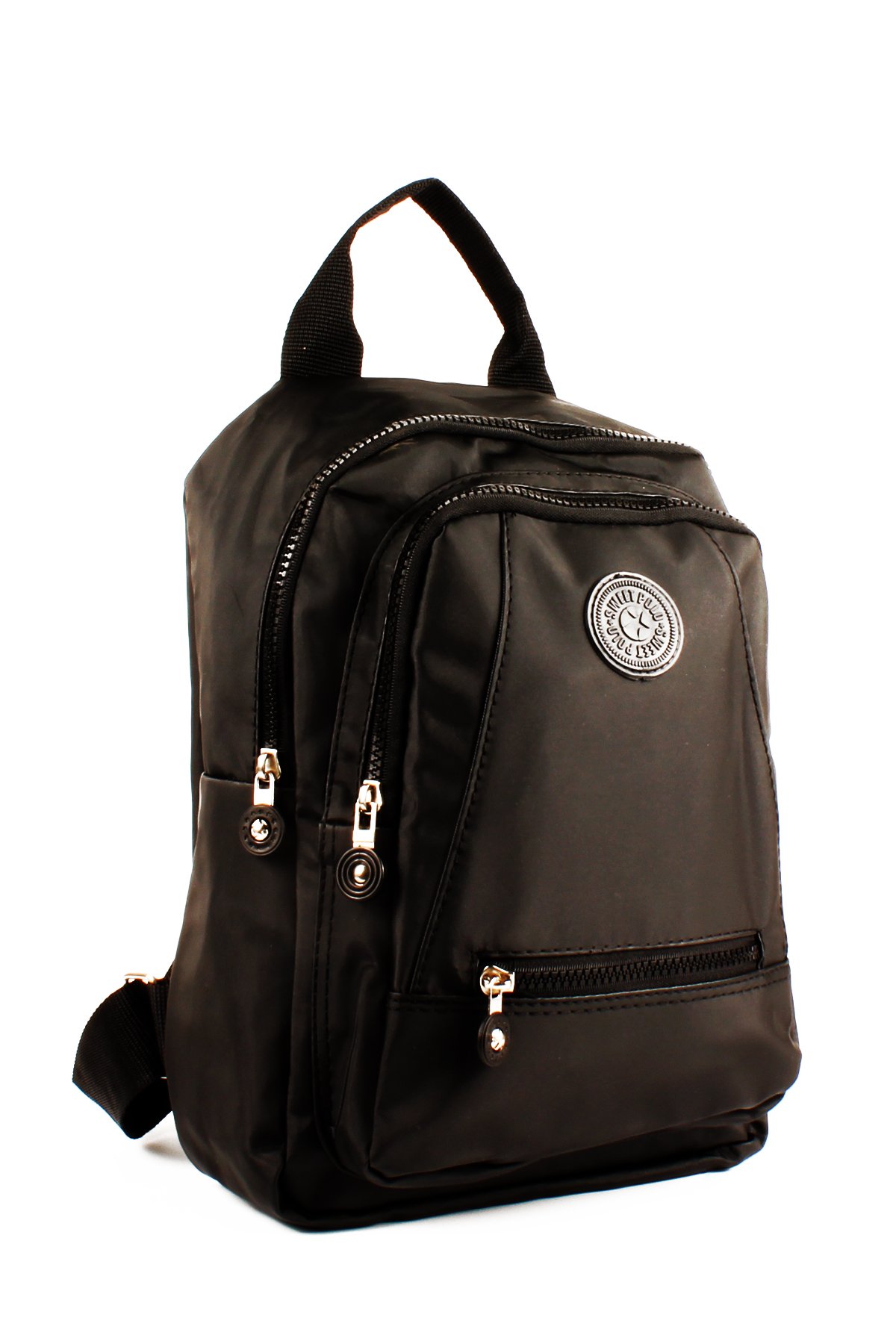 LWE10715-SyhTalhaLuwwe Bag'sKadın Üç Bölmeli Kolon Askılı Krinkıl Kumaş Sırt Çantası (10715)