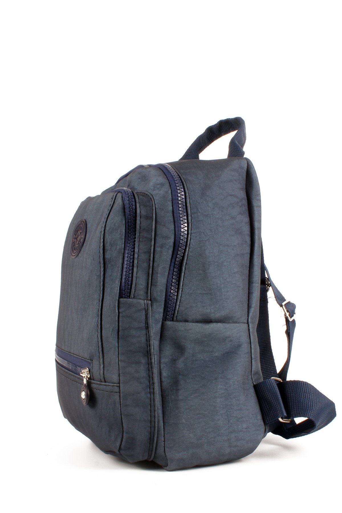 LWE10715-SyhTalhaLuwwe Bag'sKadın Üç Bölmeli Kolon Askılı Krinkıl Kumaş Sırt Çantası (10715)