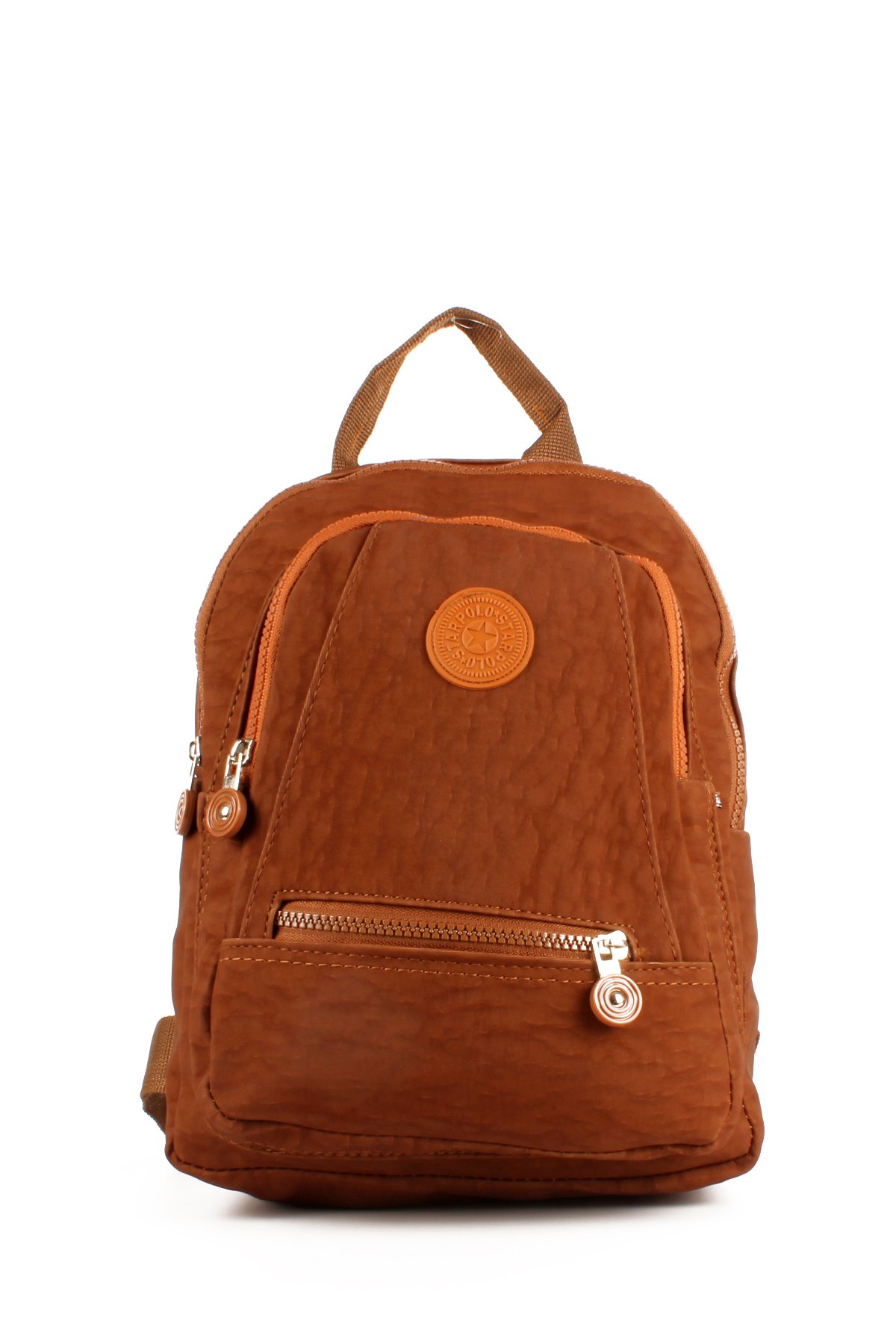 LWE10715-SyhTalhaLuwwe Bag'sKadın Üç Bölmeli Kolon Askılı Krinkıl Kumaş Sırt Çantası (10715)