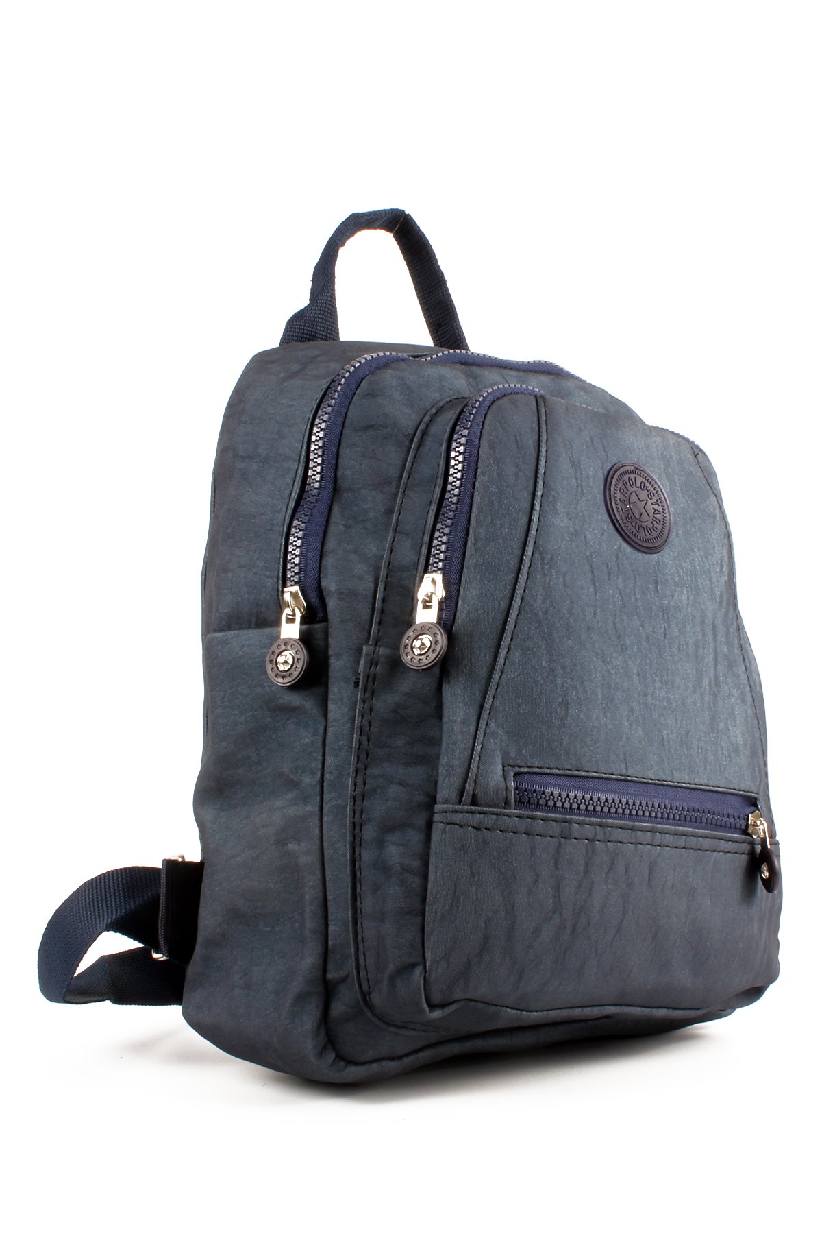 LWE10715-SyhTalhaLuwwe Bag'sKadın Üç Bölmeli Kolon Askılı Krinkıl Kumaş Sırt Çantası (10715)