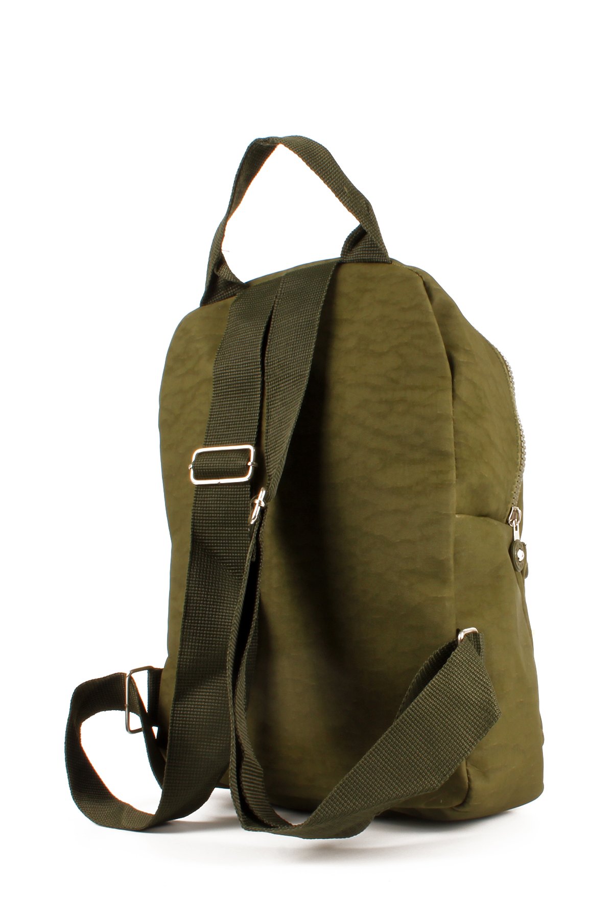 LWE10715-SyhTalhaLuwwe Bag'sKadın Üç Bölmeli Kolon Askılı Krinkıl Kumaş Sırt Çantası (10715)