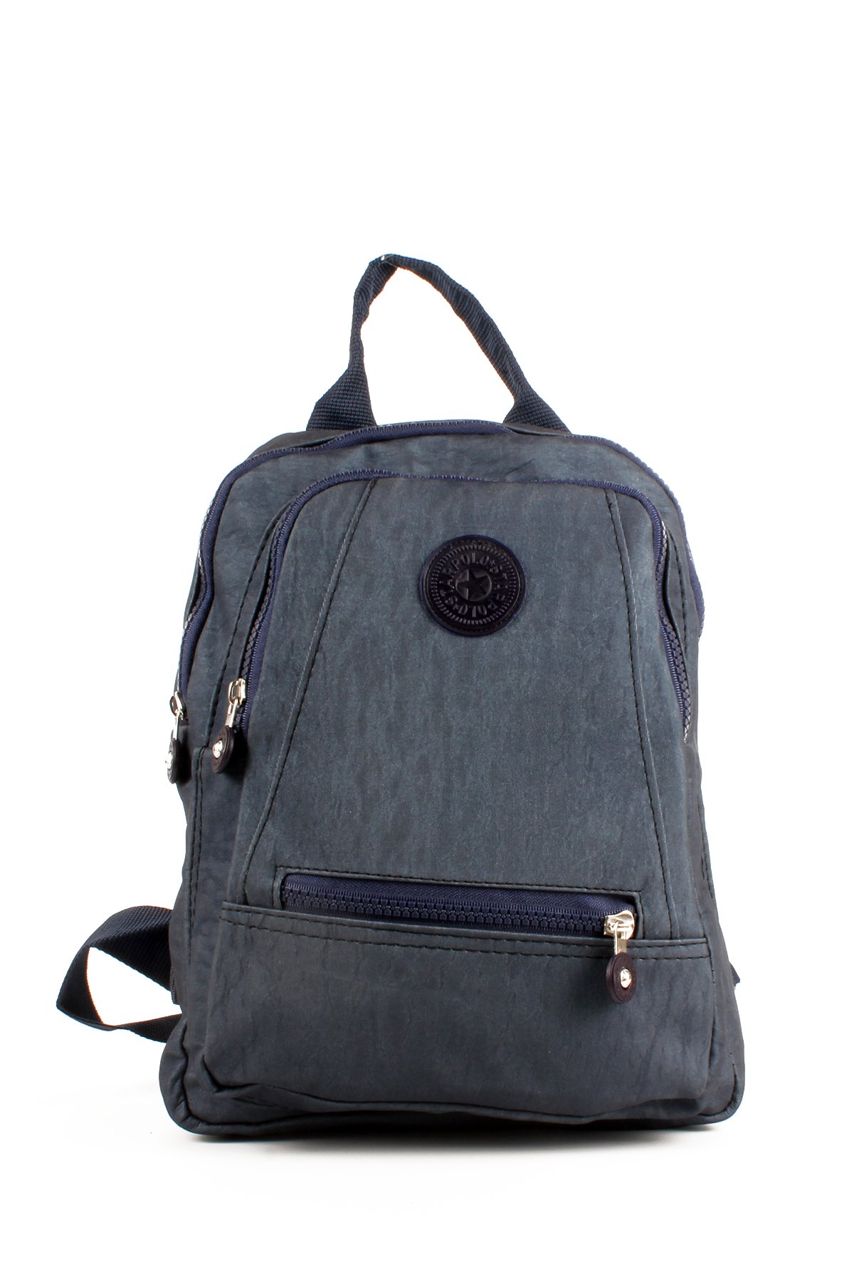 LWE10715-SyhTalhaLuwwe Bag'sKadın Üç Bölmeli Kolon Askılı Krinkıl Kumaş Sırt Çantası (10715)