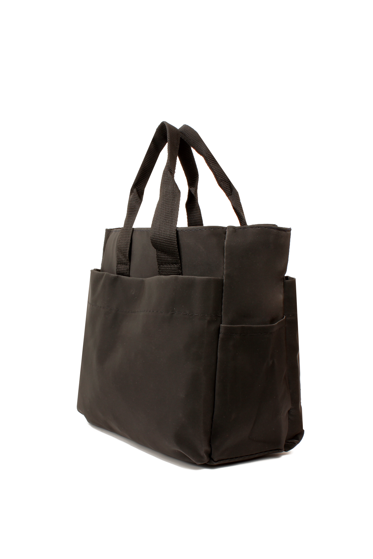 LWE1798-SyhMusabLuwwe Bag'sKadın Üç Bölmeli Logo Detaylı Sık Dokuma Saten Doku El Sapı ve Omuz Askılı El ve Omuz Çantası (1798)