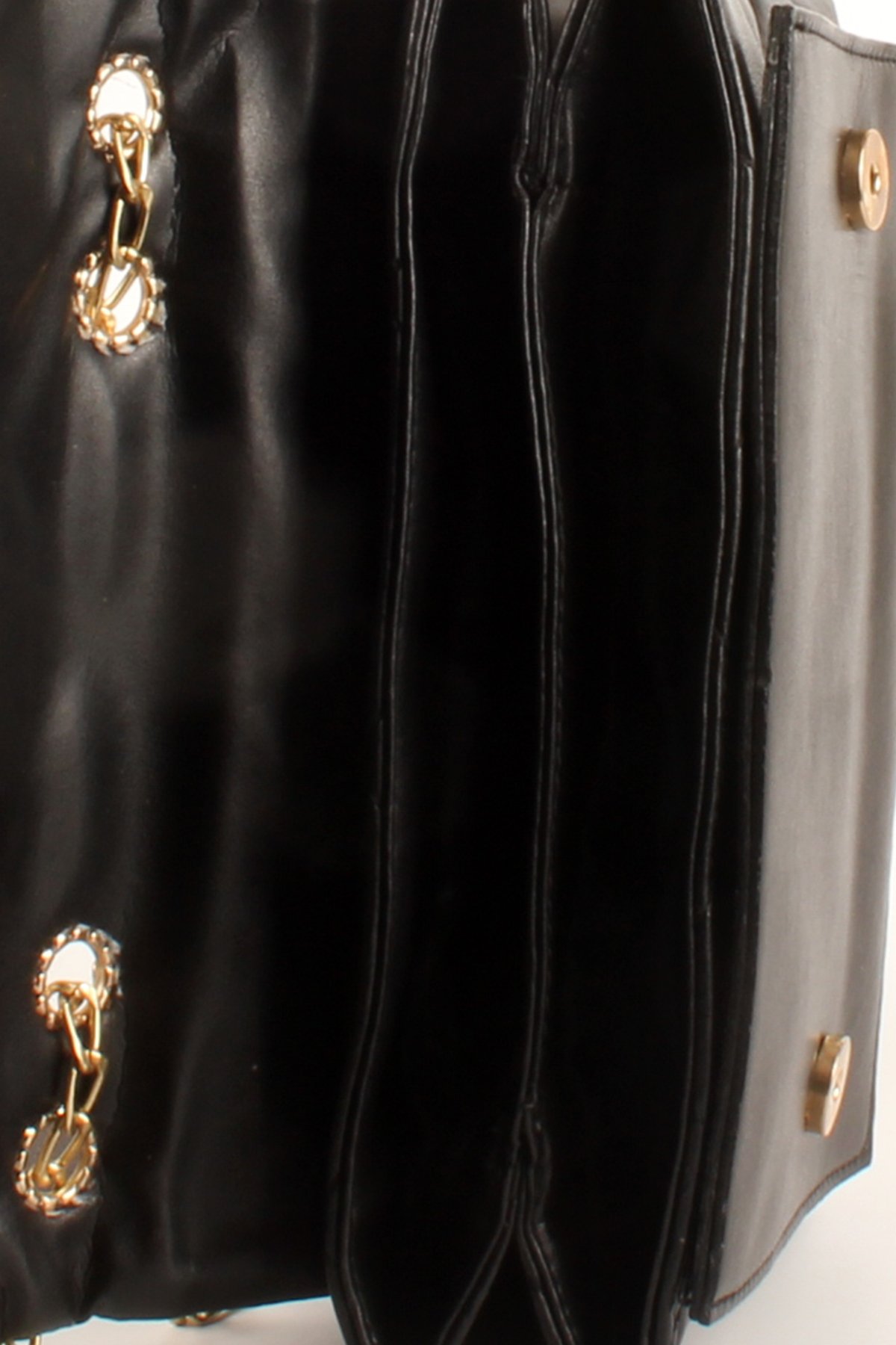 LWE1701-SyhTalhaLuwwe Bag'sKadın Üç Bölmeli Zincir Deri Askılı Kapitoneli Omuz Çantası (1701)